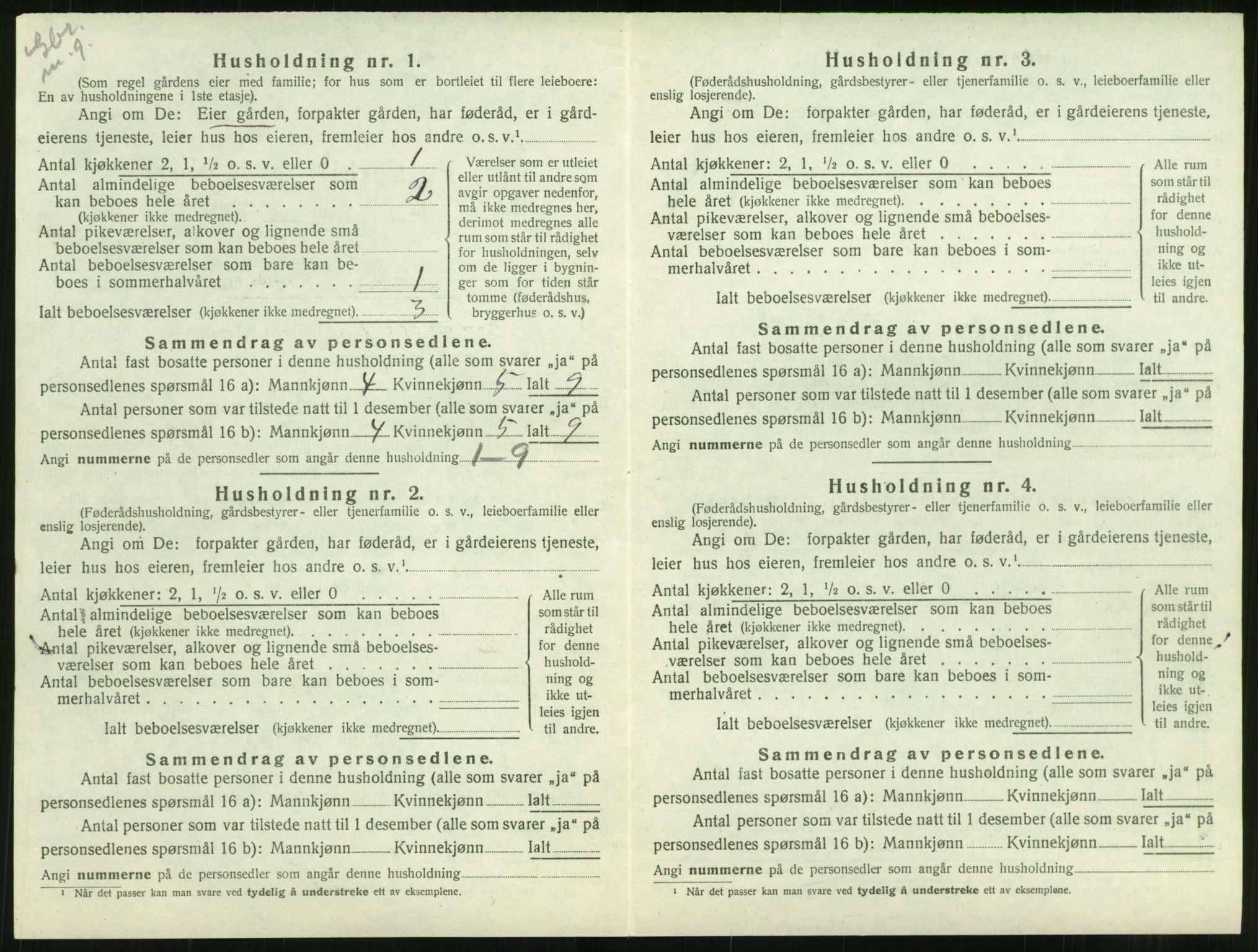 SAT, 1920 census for Hustad, 1920, p. 362