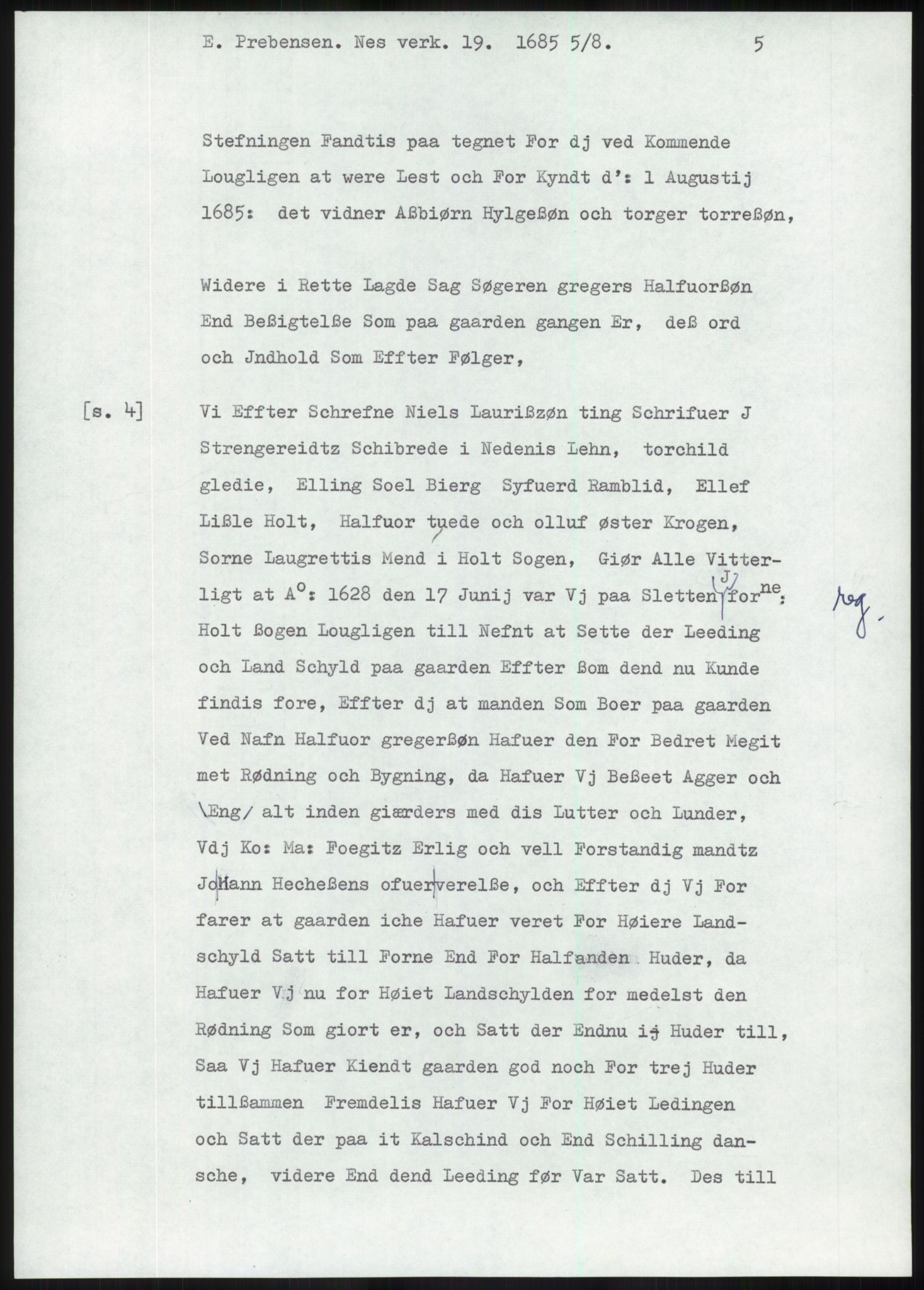 Samlinger til kildeutgivelse, Diplomavskriftsamlingen, AV/RA-EA-4053/H/Ha, p. 130