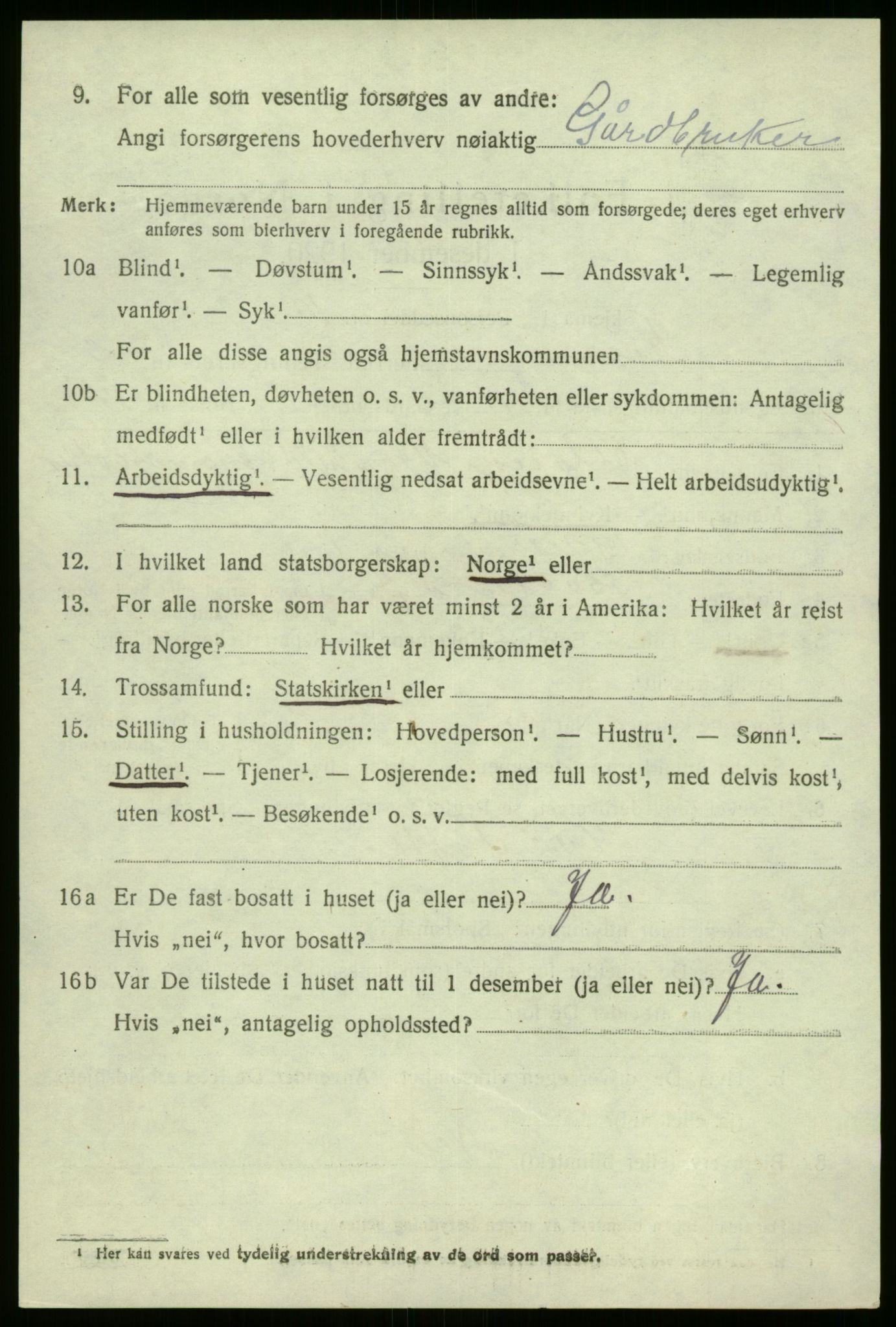 SAB, 1920 census for Kinn, 1920, p. 7878