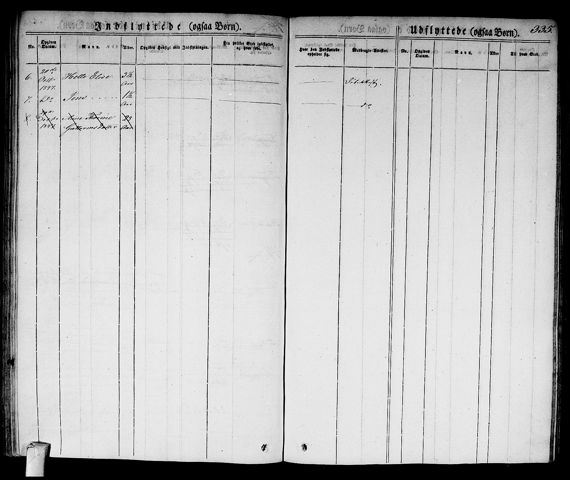 Strømsø kirkebøker, SAKO/A-246/F/Fa/L0012: Parish register (official) no. I 12, 1830-1847, p. 335