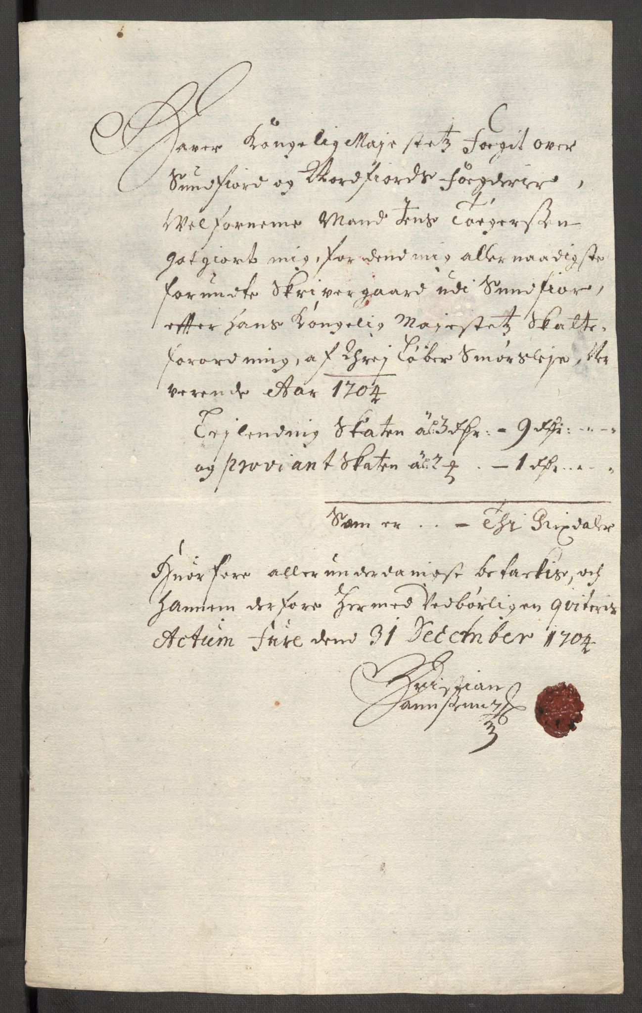 Rentekammeret inntil 1814, Reviderte regnskaper, Fogderegnskap, AV/RA-EA-4092/R53/L3428: Fogderegnskap Sunn- og Nordfjord, 1704, p. 259