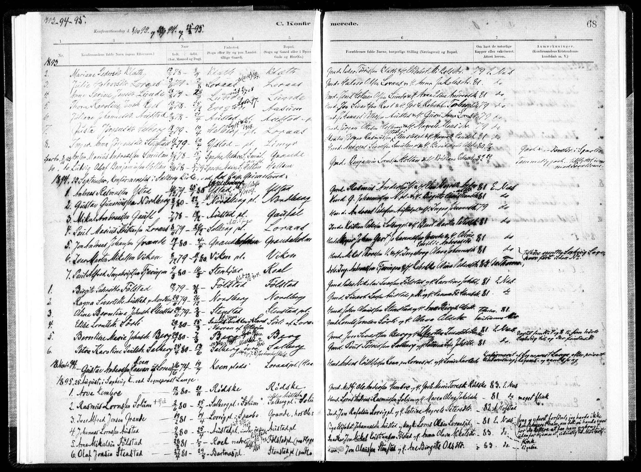 Ministerialprotokoller, klokkerbøker og fødselsregistre - Nord-Trøndelag, SAT/A-1458/731/L0309: Parish register (official) no. 731A01, 1879-1918, p. 68