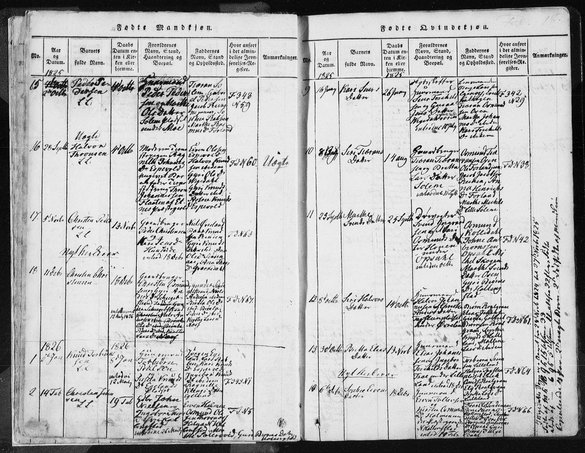 Vikedal sokneprestkontor, SAST/A-101840/01/IV: Parish register (official) no. A 3, 1817-1850, p. 18