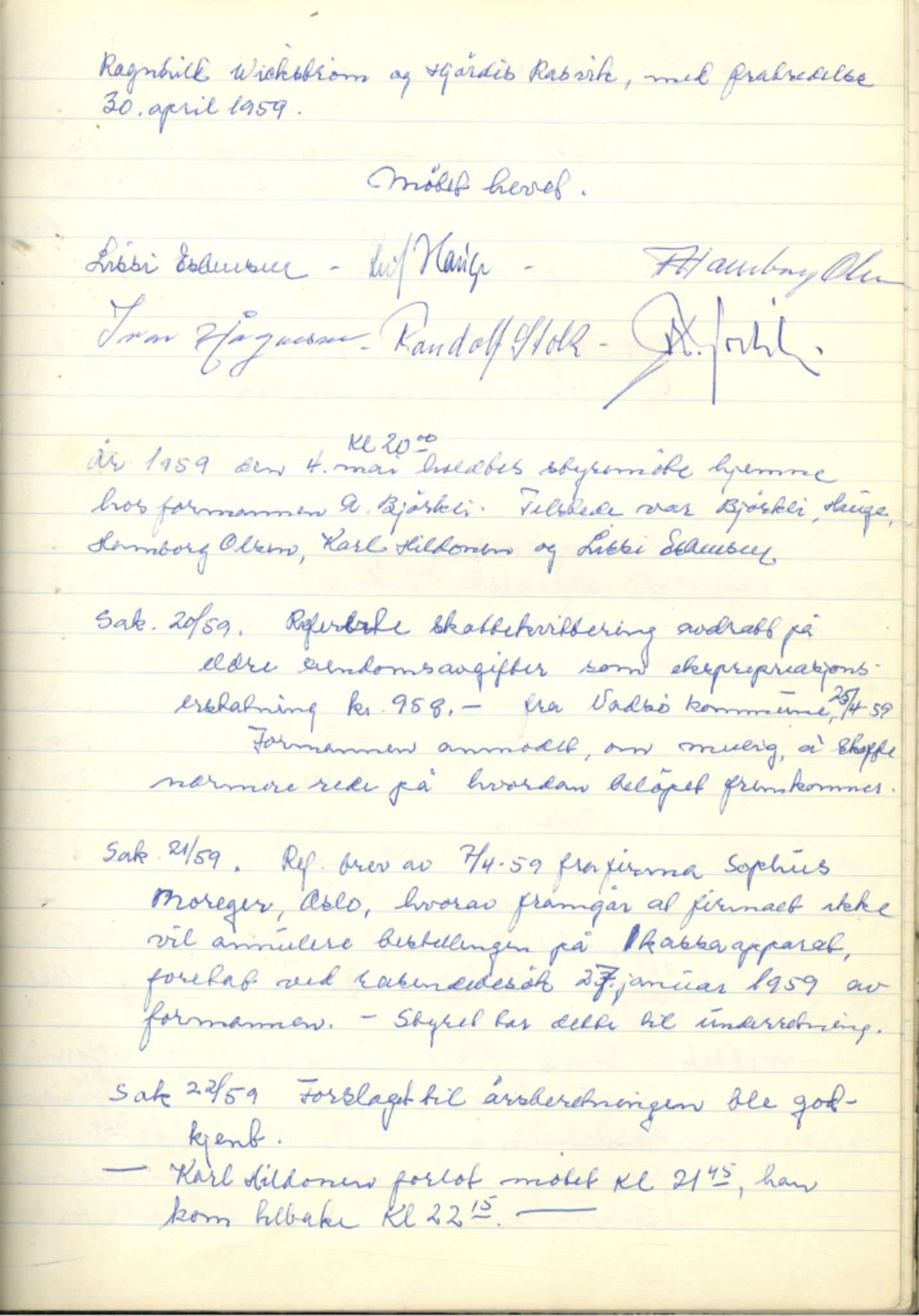 Ungdomslaget Vårbrudd , FMFB/A-1055/A/Aa/L0004: Forhandlingsprotokoll , 1958-1964, p. 17