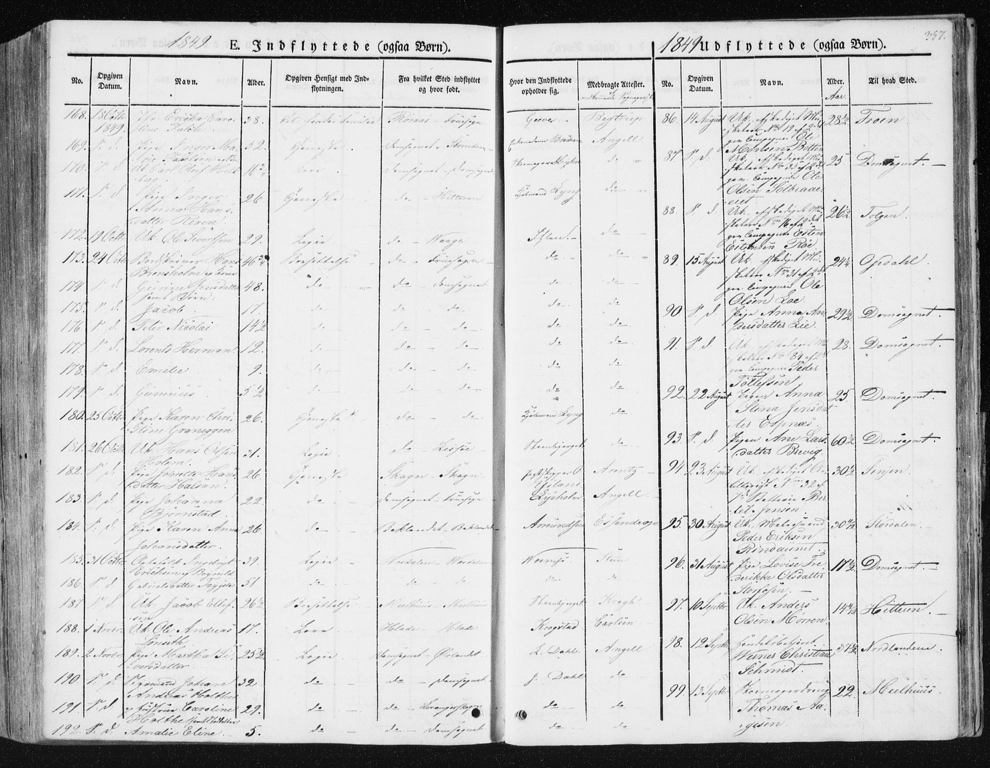 Ministerialprotokoller, klokkerbøker og fødselsregistre - Sør-Trøndelag, AV/SAT-A-1456/602/L0110: Parish register (official) no. 602A08, 1840-1854, p. 357