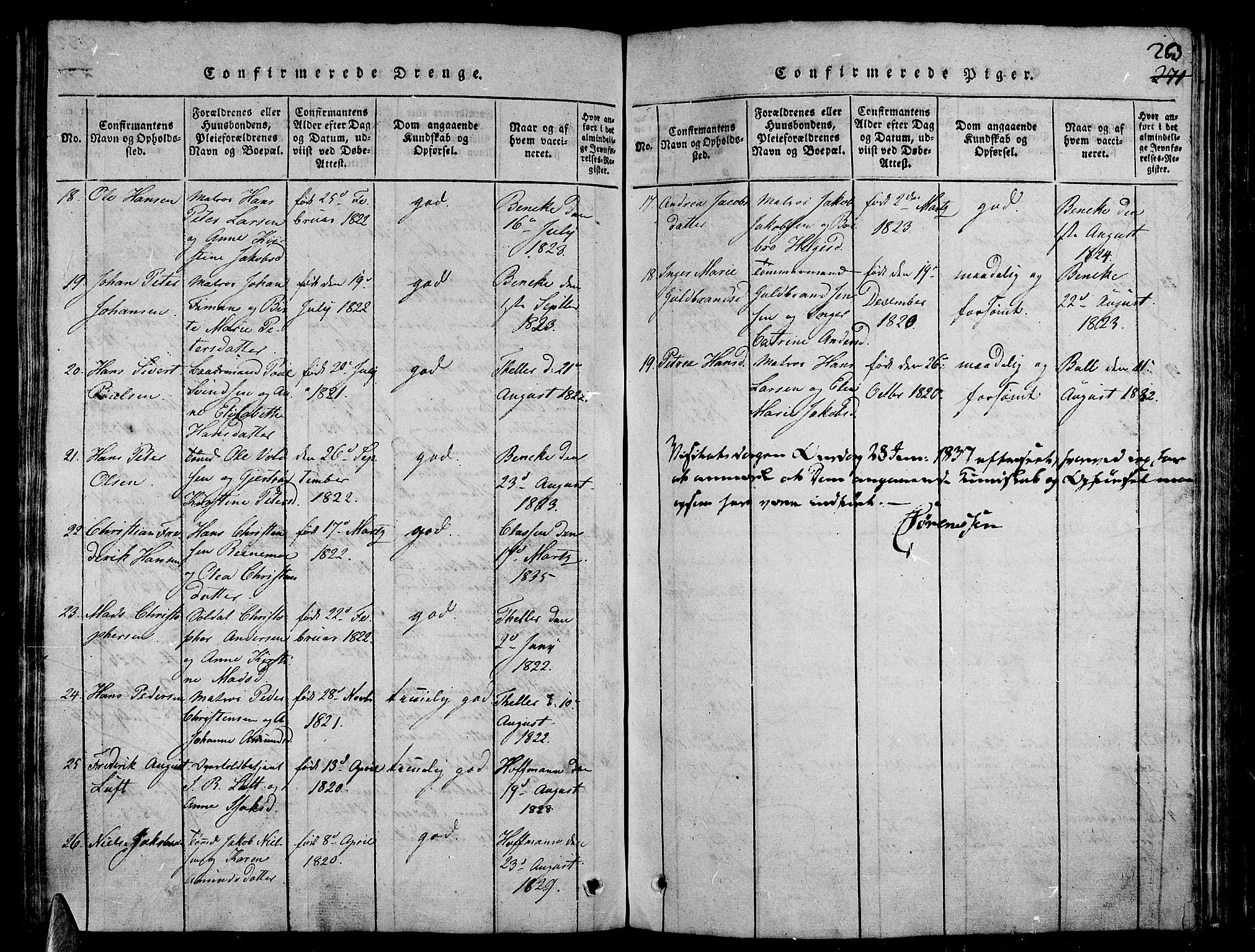 Stavern kirkebøker, SAKO/A-318/G/Ga/L0001: Parish register (copy) no. 1, 1817-1841, p. 283