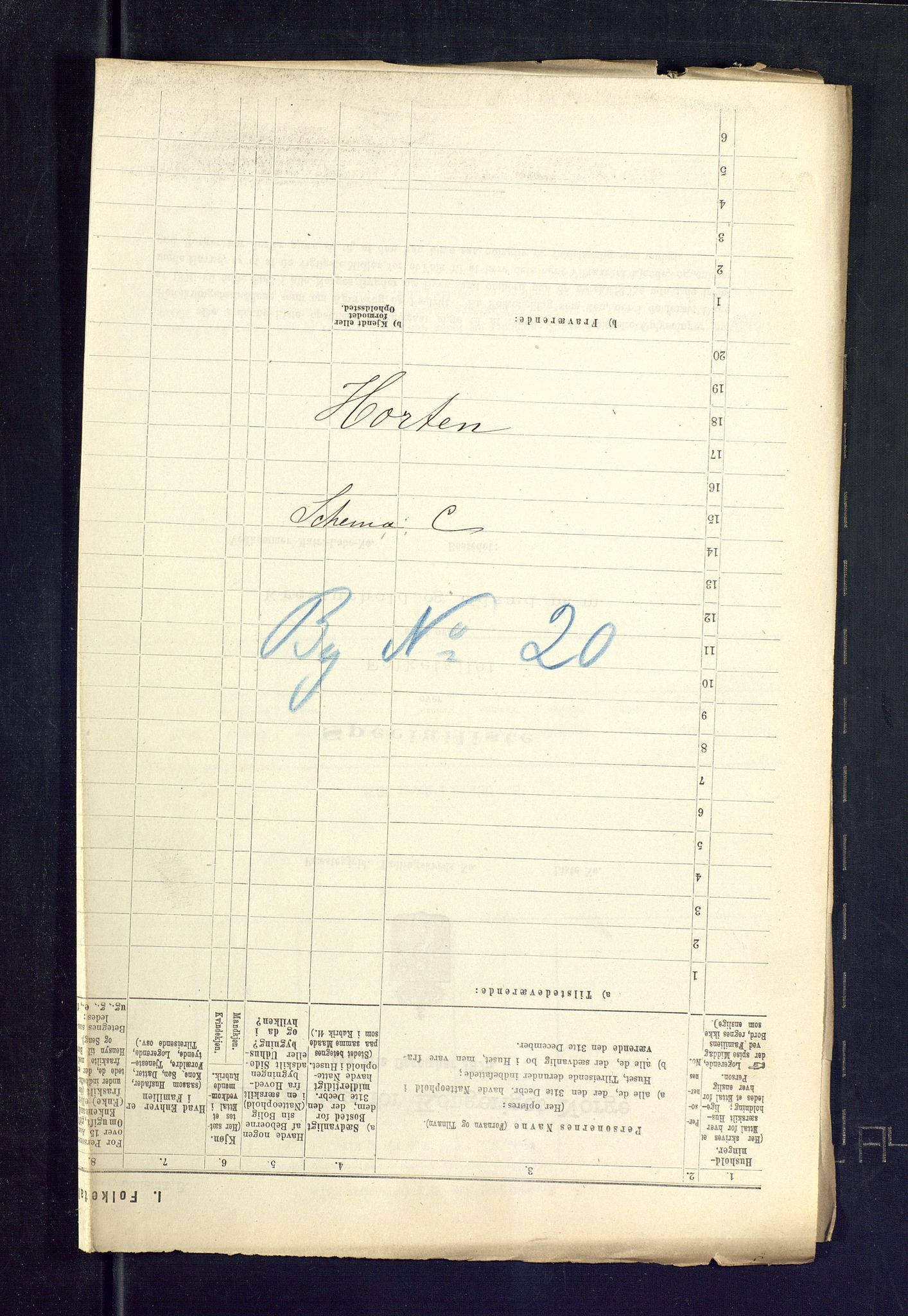 SAKO, 1875 census for 0703P Horten, 1875, p. 23