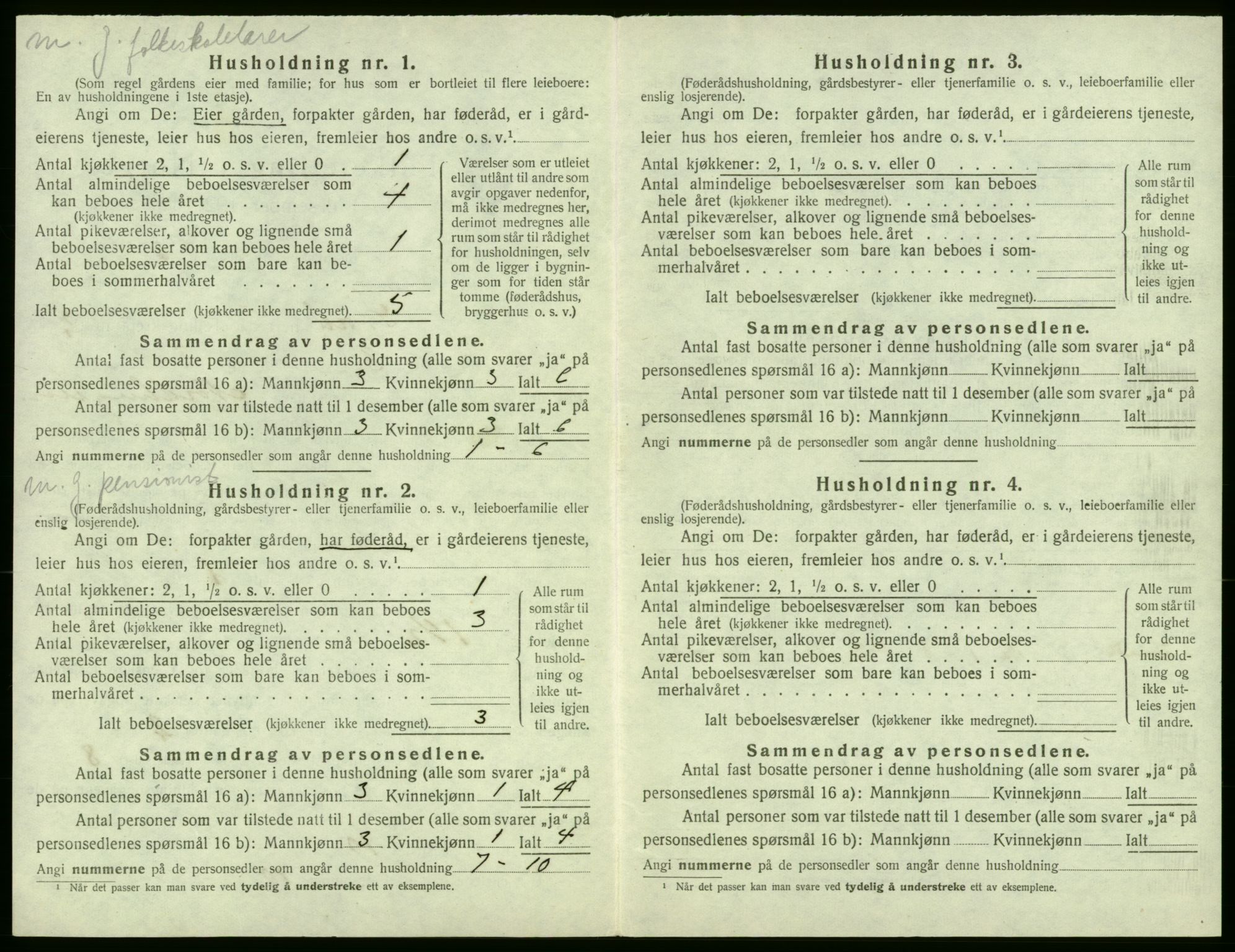 SAB, 1920 census for Stord, 1920, p. 107