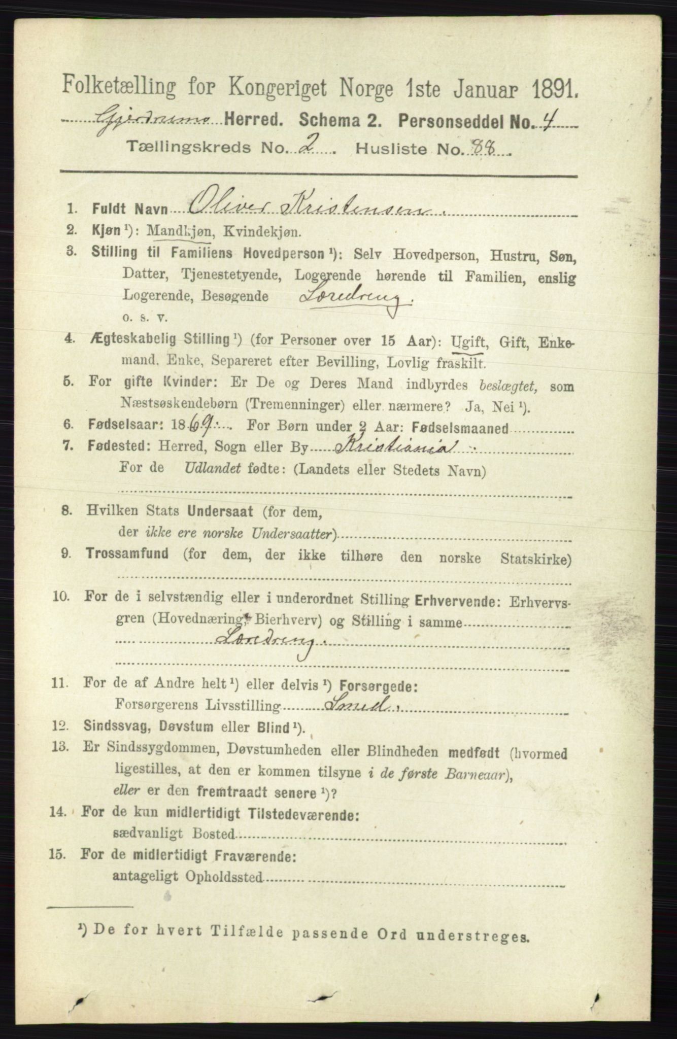 RA, 1891 census for 0234 Gjerdrum, 1891, p. 1080
