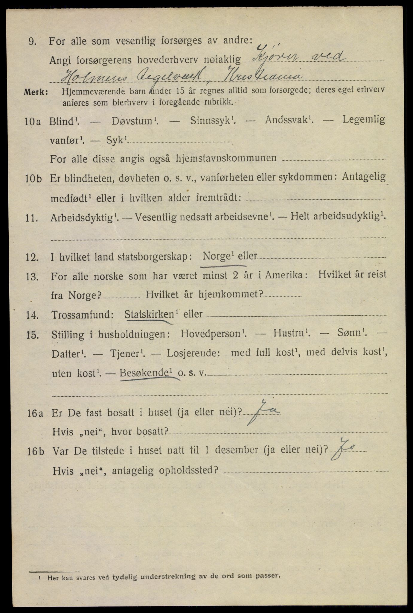 SAKO, 1920 census for Hønefoss, 1920, p. 7889