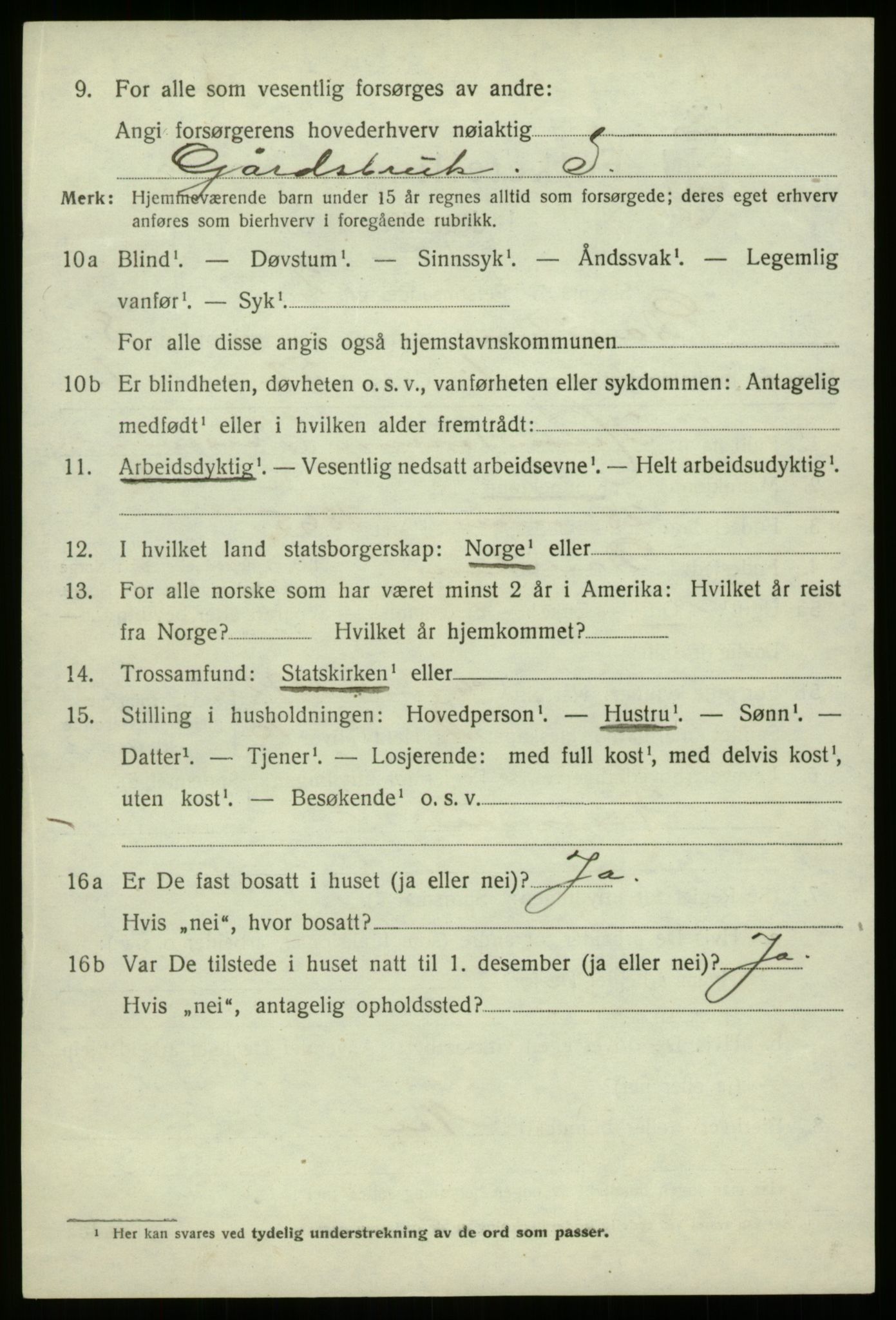 SAB, 1920 census for Davik, 1920, p. 4228