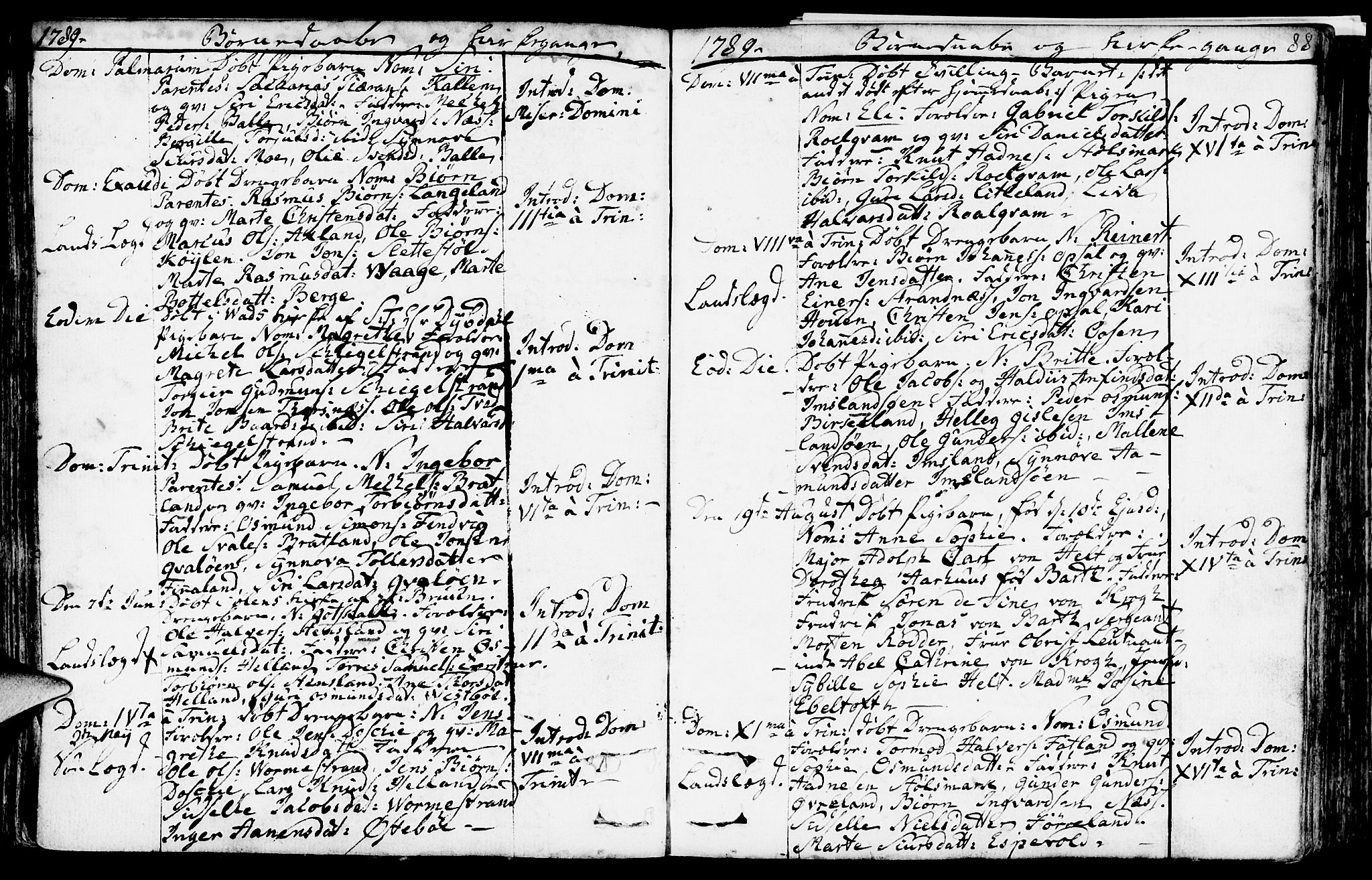 Vikedal sokneprestkontor, AV/SAST-A-101840/01/IV: Parish register (official) no. A 2, 1779-1817, p. 88