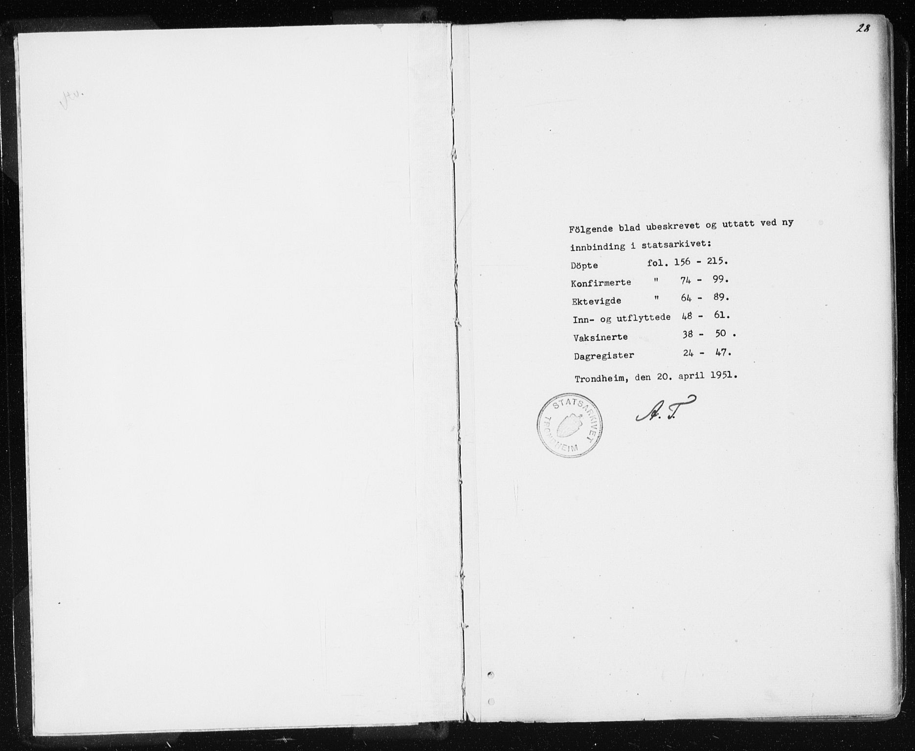 Ministerialprotokoller, klokkerbøker og fødselsregistre - Sør-Trøndelag, SAT/A-1456/601/L0053: Parish register (official) no. 601A21, 1857-1865, p. 28