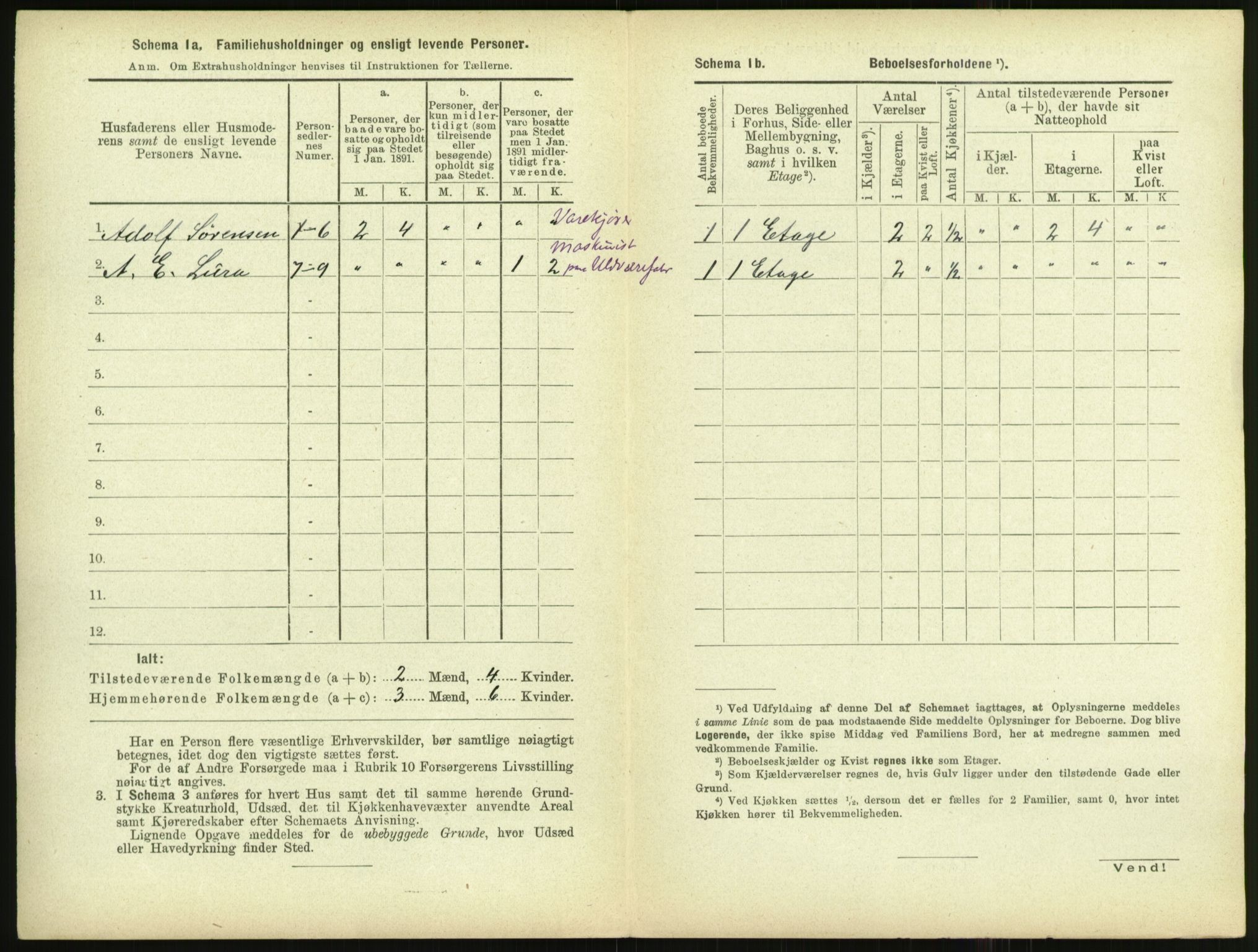 RA, 1891 census for 1102 Sandnes, 1891, p. 476