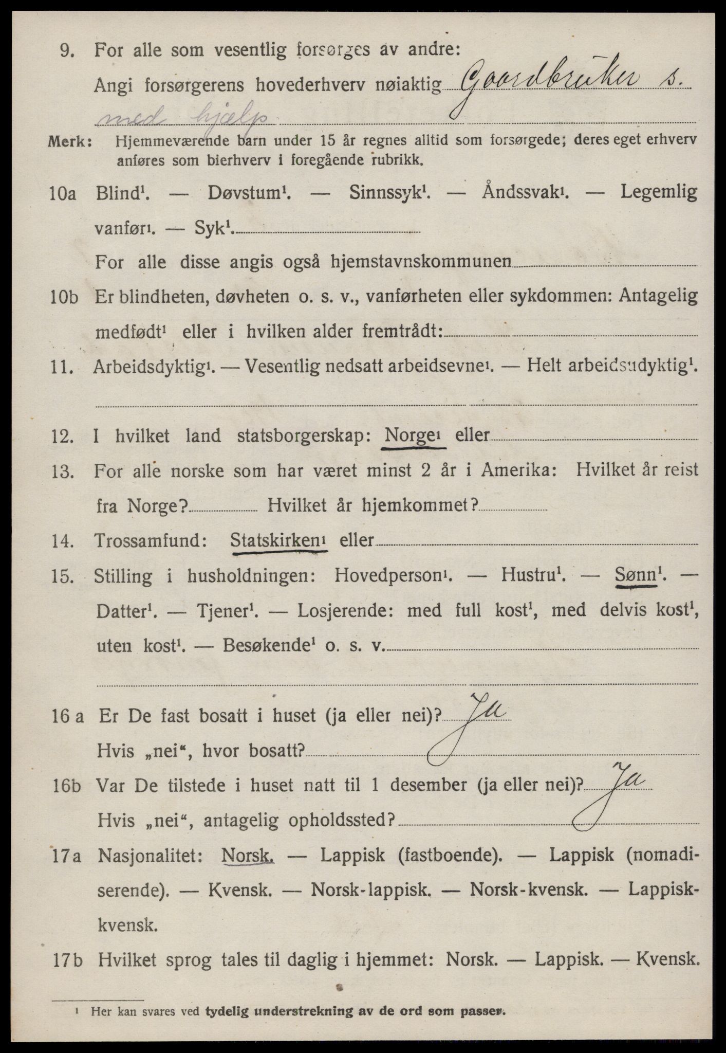 SAT, 1920 census for Børseskogn, 1920, p. 1281