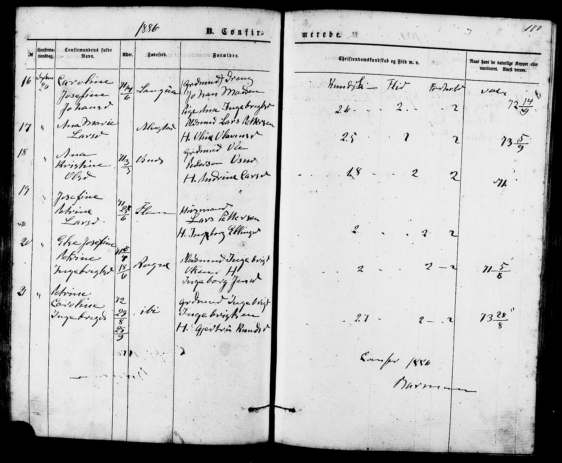Ministerialprotokoller, klokkerbøker og fødselsregistre - Møre og Romsdal, AV/SAT-A-1454/536/L0500: Parish register (official) no. 536A09, 1876-1889, p. 180