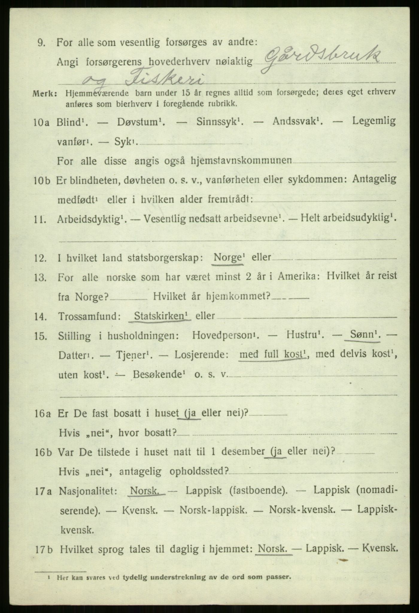 SATØ, 1920 census for Tromsøysund, 1920, p. 11259