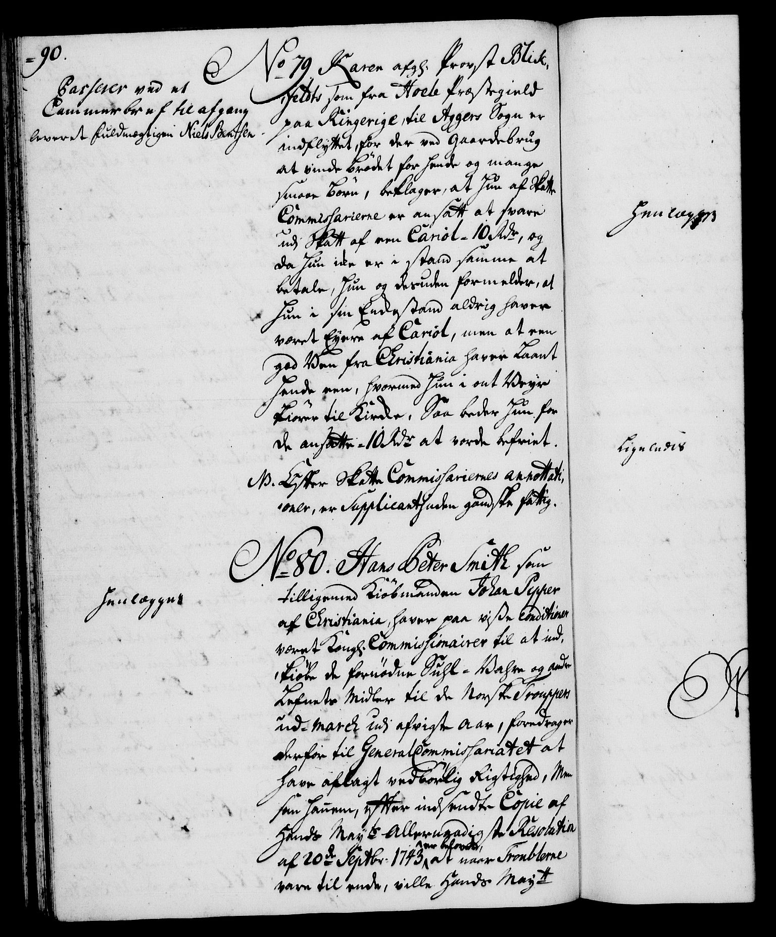 Rentekammeret, Kammerkanselliet, RA/EA-3111/G/Gh/Gha/L0026: Norsk ekstraktmemorialprotokoll (merket RK 53.71), 1744-1745, p. 90