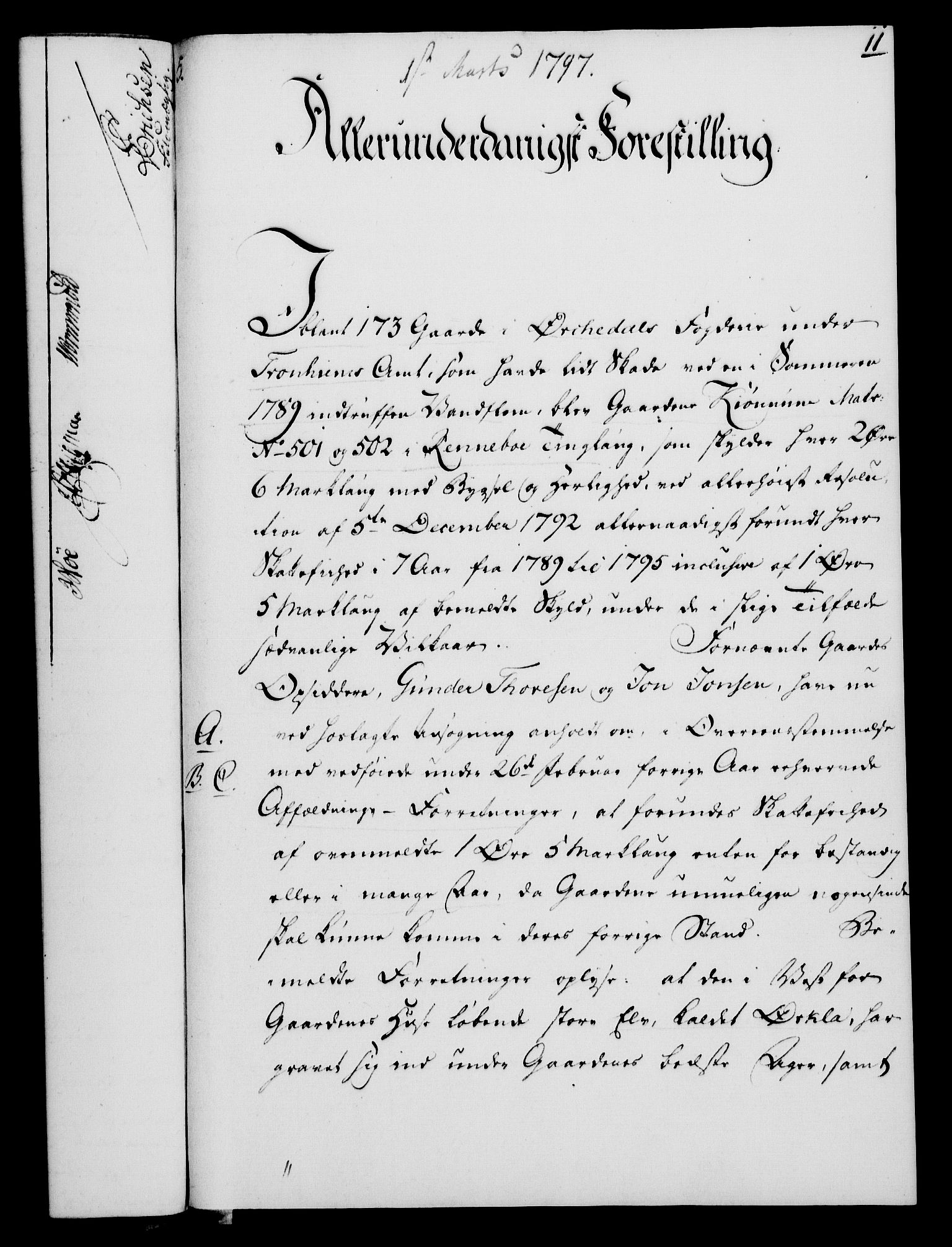 Rentekammeret, Kammerkanselliet, RA/EA-3111/G/Gf/Gfa/L0079: Norsk relasjons- og resolusjonsprotokoll (merket RK 52.79), 1797, p. 91