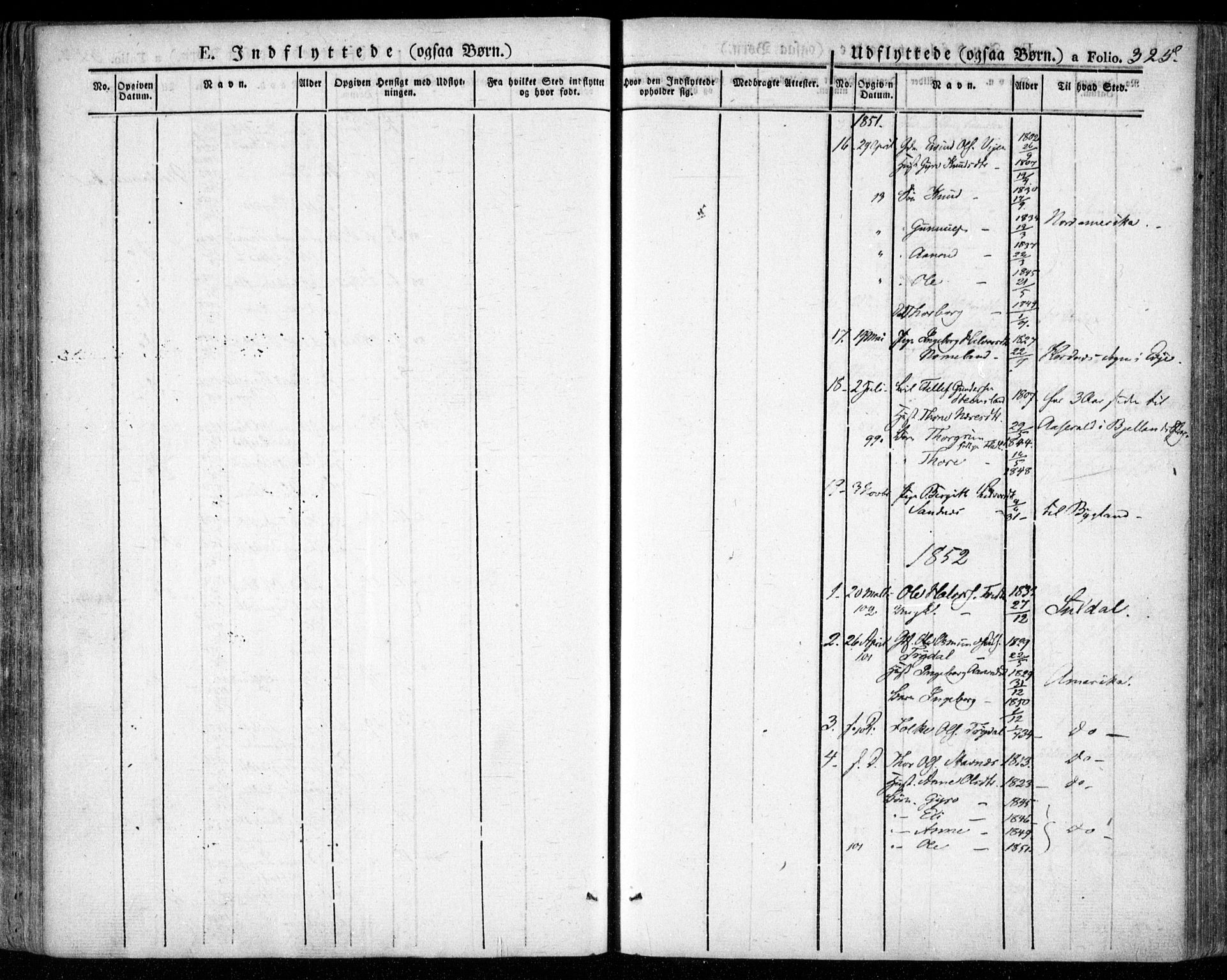 Valle sokneprestkontor, AV/SAK-1111-0044/F/Fa/Fac/L0006: Parish register (official) no. A 6, 1831-1853, p. 325