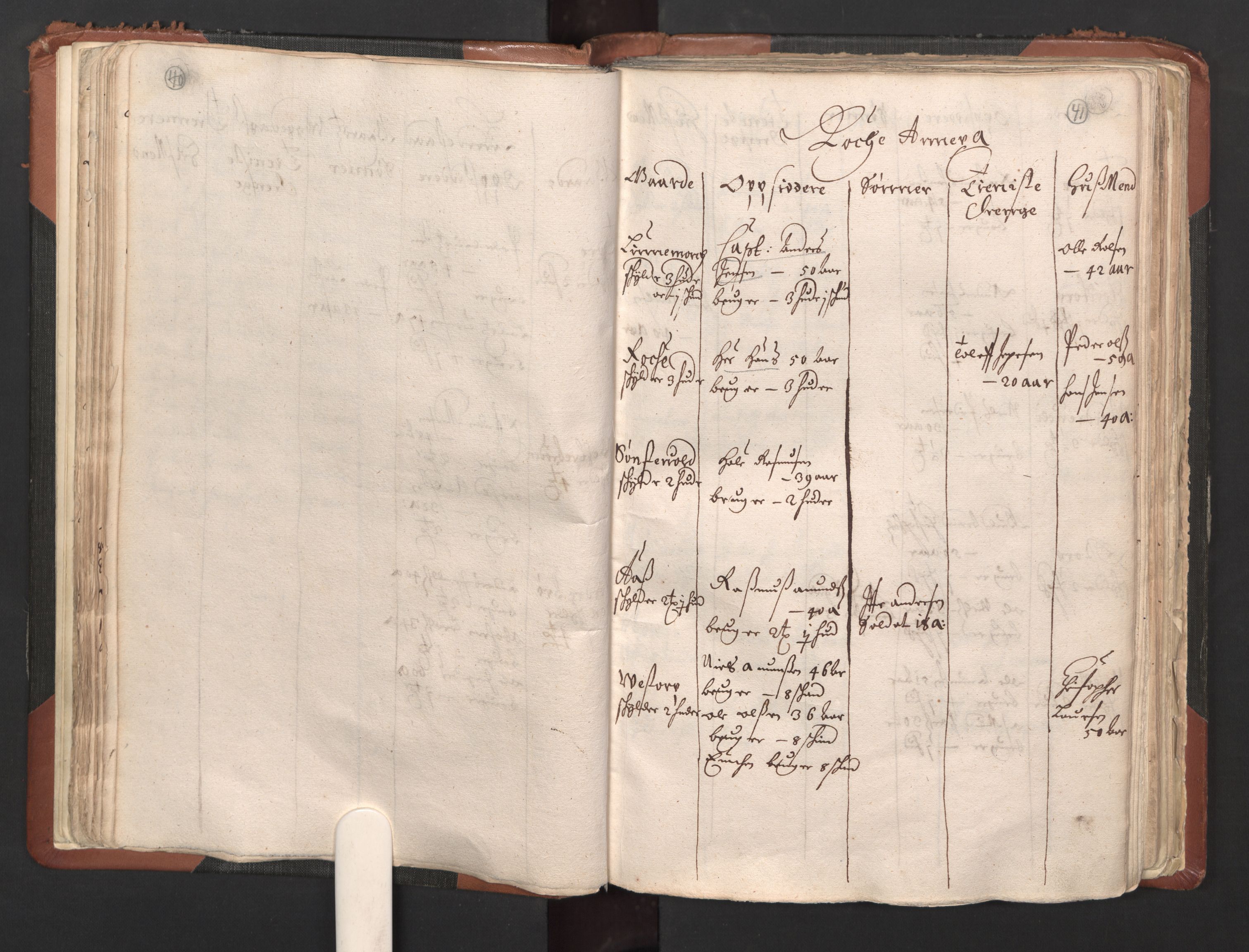 RA, Bailiff's Census 1664-1666, no. 1: Modern Østfold county, 1664, p. 40-41