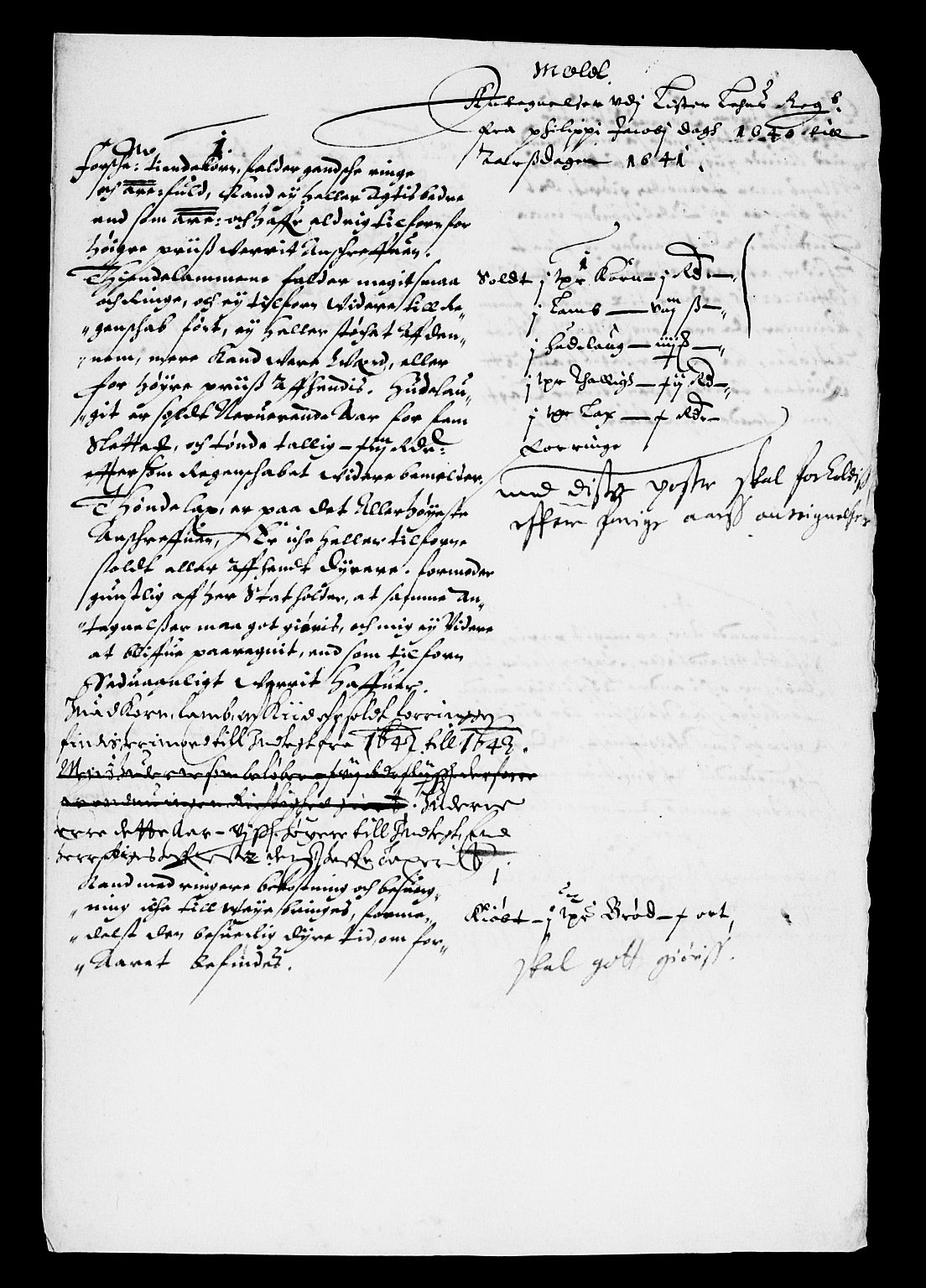 Rentekammeret inntil 1814, Reviderte regnskaper, Lensregnskaper, RA/EA-5023/R/Rb/Rbr/L0013: Lista len, 1640-1642