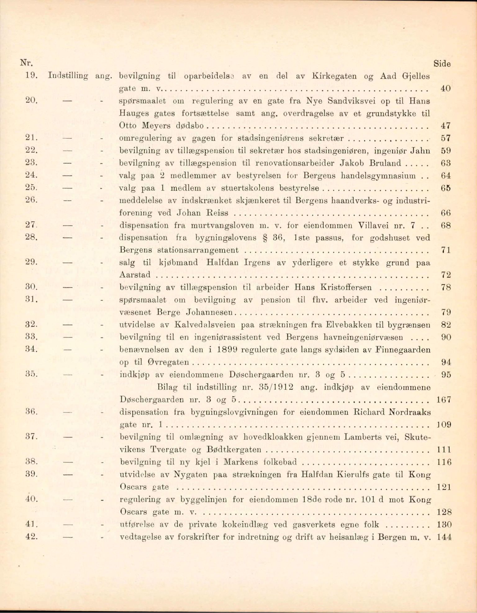 Bergen kommune. Formannskapet, BBA/A-0003/Ad/L0084: Bergens Kommuneforhandlinger, bind I, 1911