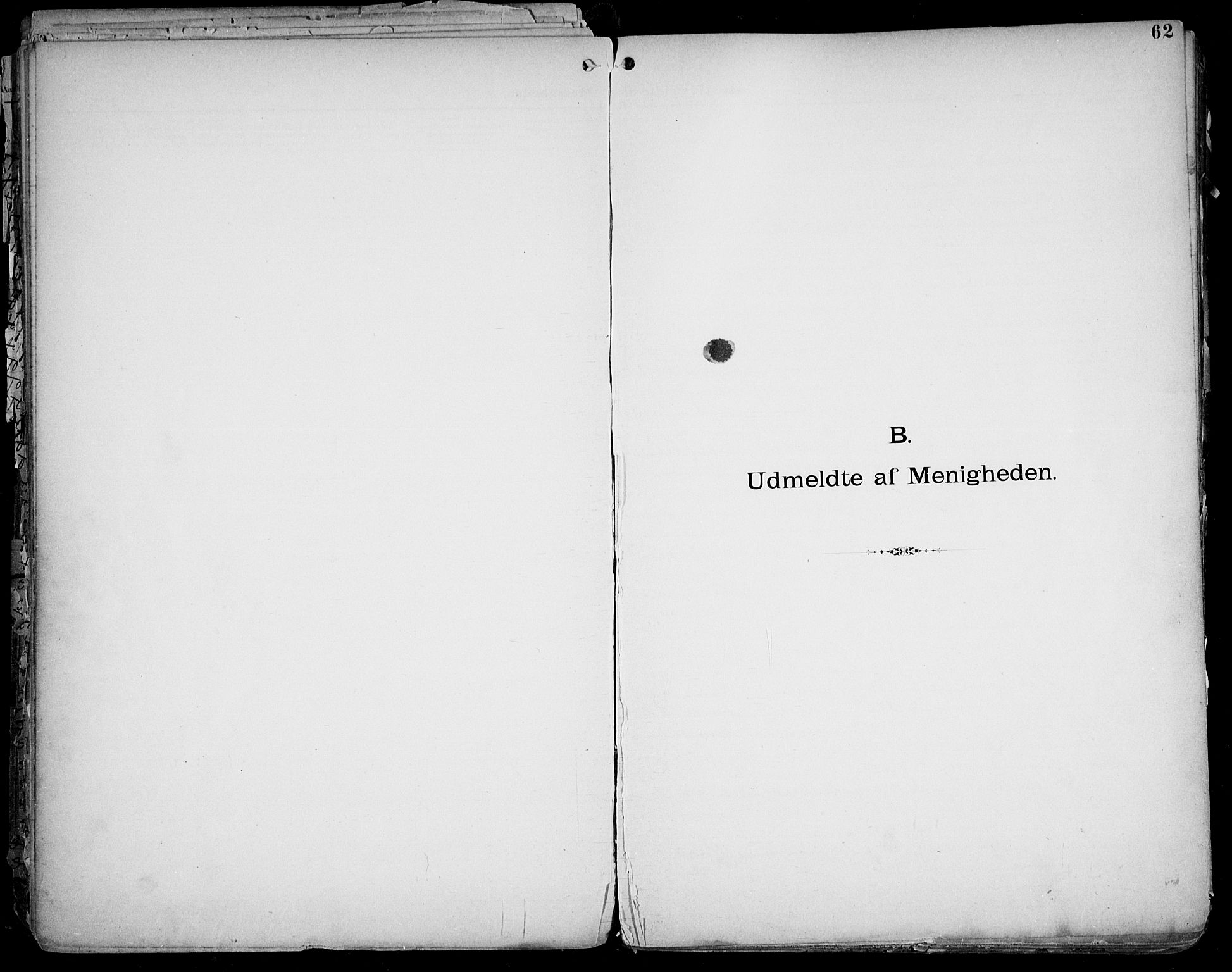 Første Metodistkirke Oslo -  menighetsprotokoller, SAO/PAO-0067/F/L0004: Dissenter register no. 4, 1892-1927, p. 62