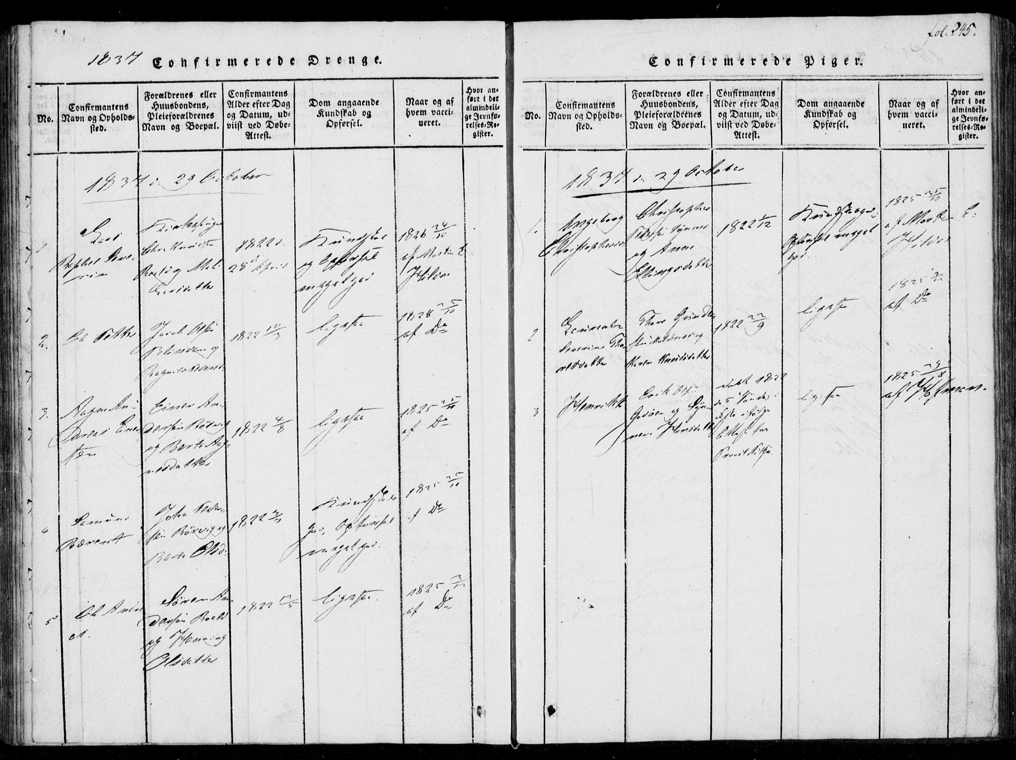 Ministerialprotokoller, klokkerbøker og fødselsregistre - Møre og Romsdal, SAT/A-1454/537/L0517: Parish register (official) no. 537A01, 1818-1862, p. 245