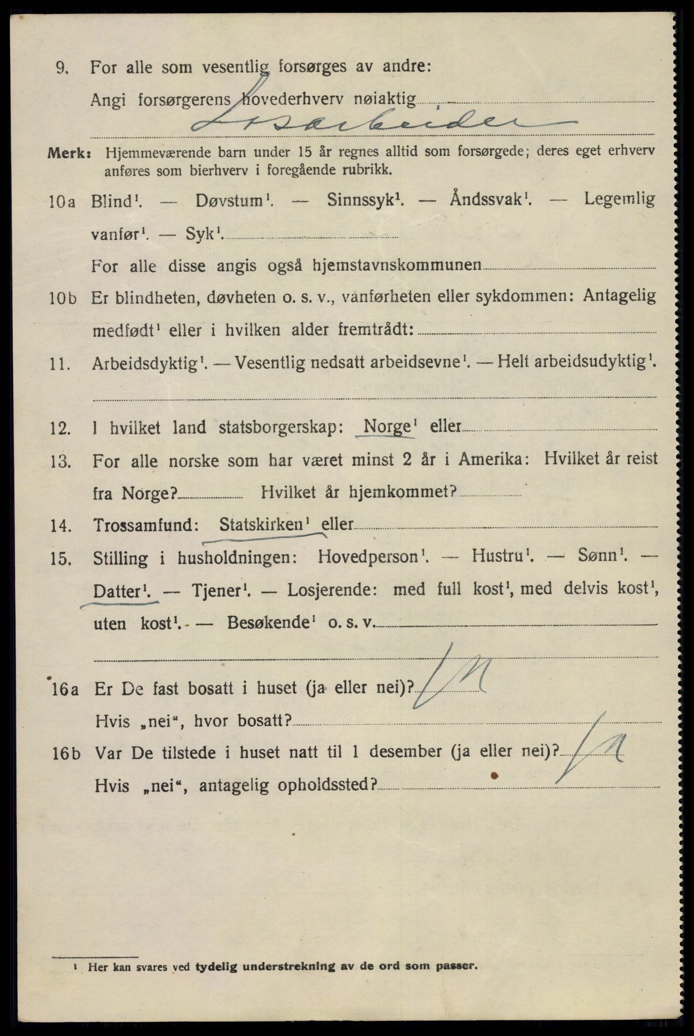 SAO, 1920 census for Drøbak, 1920, p. 4044