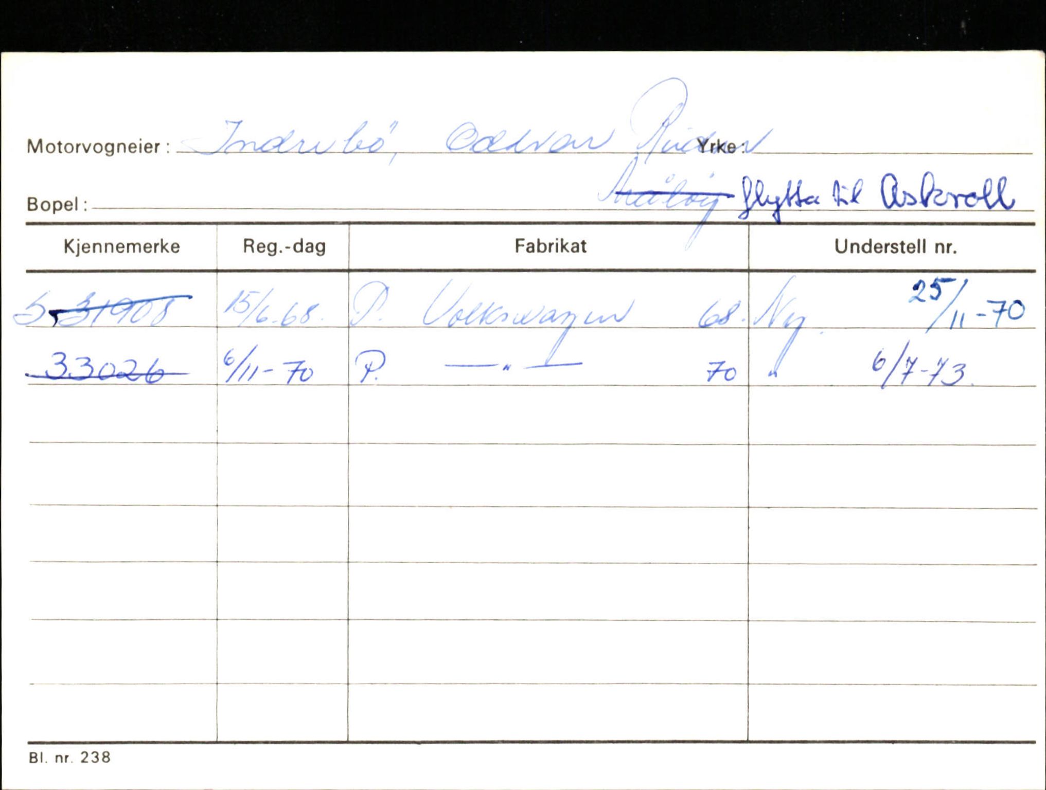 Statens vegvesen, Sogn og Fjordane vegkontor, AV/SAB-A-5301/4/F/L0132: Eigarregister Askvoll A-Å. Balestrand A-Å, 1945-1975, p. 654