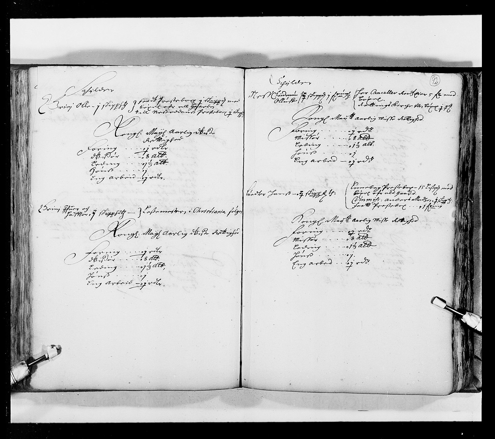 Stattholderembetet 1572-1771, AV/RA-EA-2870/Ek/L0033a/0001: Jordebøker 1662-1720: / Matrikkel for Nedre Romerike, 1670, p. 91b-92a