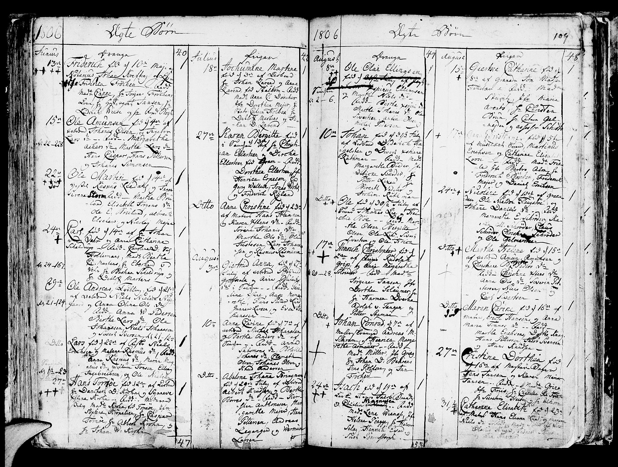 Korskirken sokneprestembete, AV/SAB-A-76101/H/Haa/L0006: Parish register (official) no. A 6, 1790-1820, p. 109