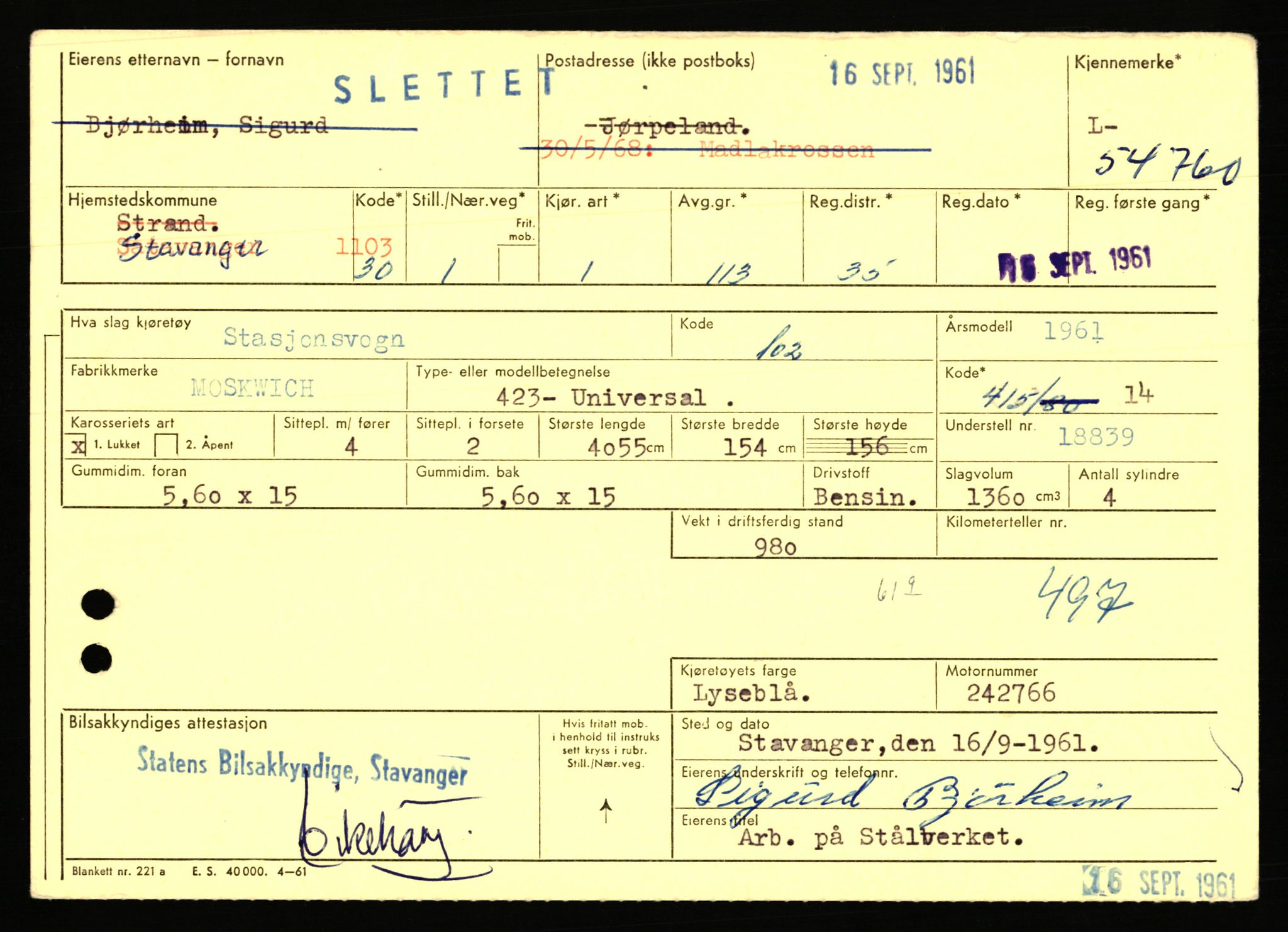 Stavanger trafikkstasjon, AV/SAST-A-101942/0/F/L0054: L-54200 - L-55699, 1930-1971, p. 1153