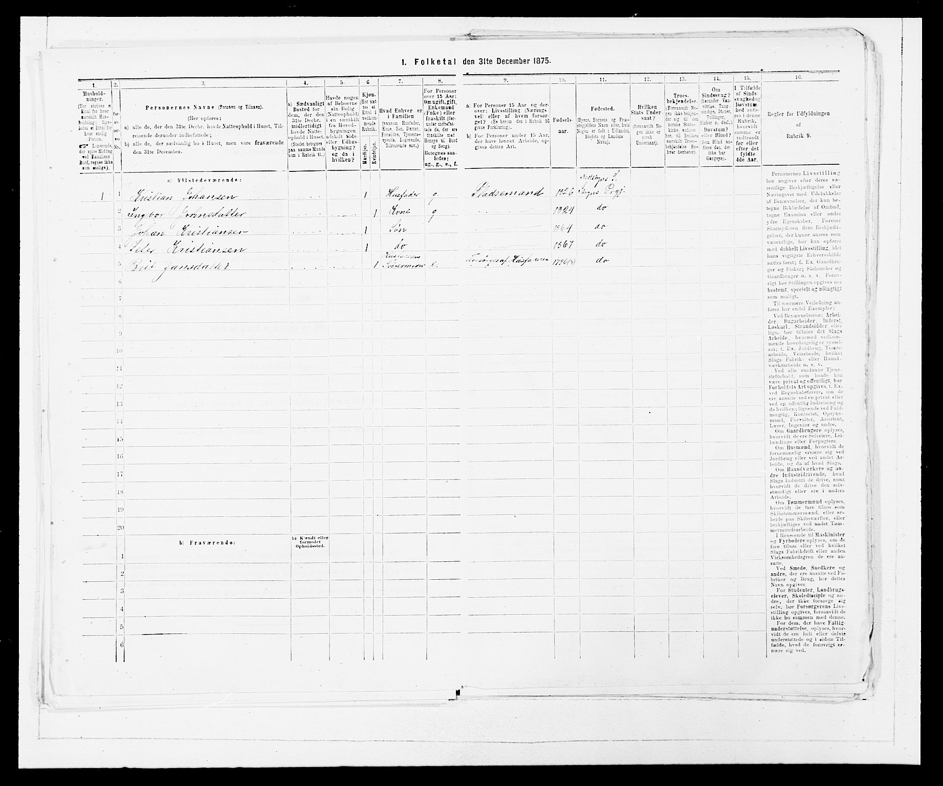 SAB, 1875 Census for 1448P Stryn, 1875, p. 128