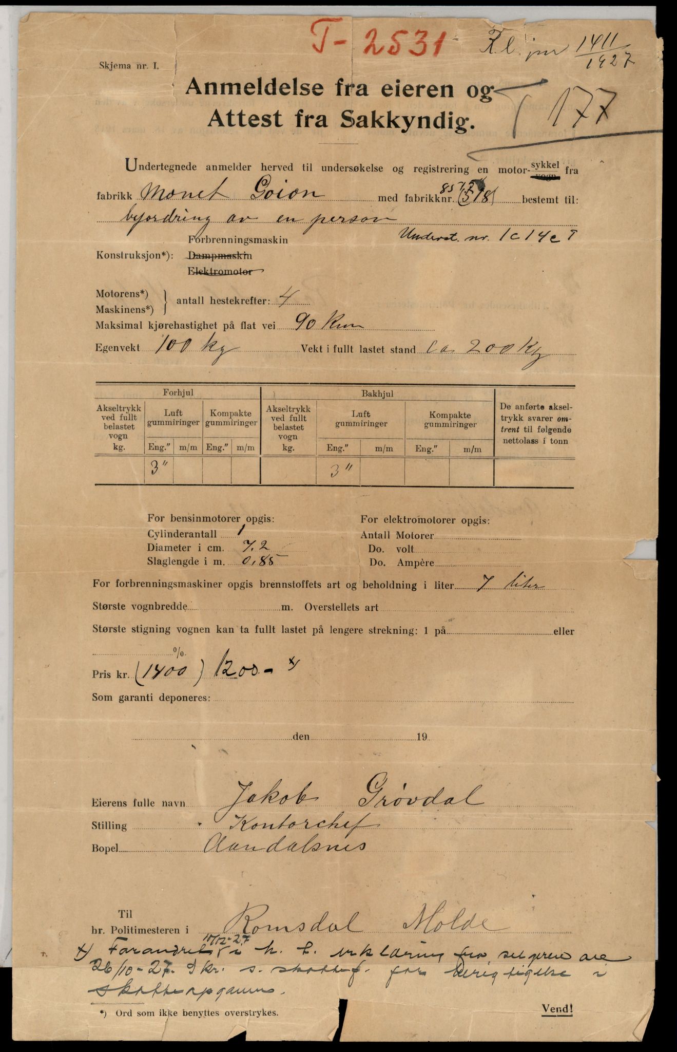 Møre og Romsdal vegkontor - Ålesund trafikkstasjon, AV/SAT-A-4099/F/Fe/L0039: Registreringskort for kjøretøy T 13361 - T 13530, 1927-1998, p. 1653