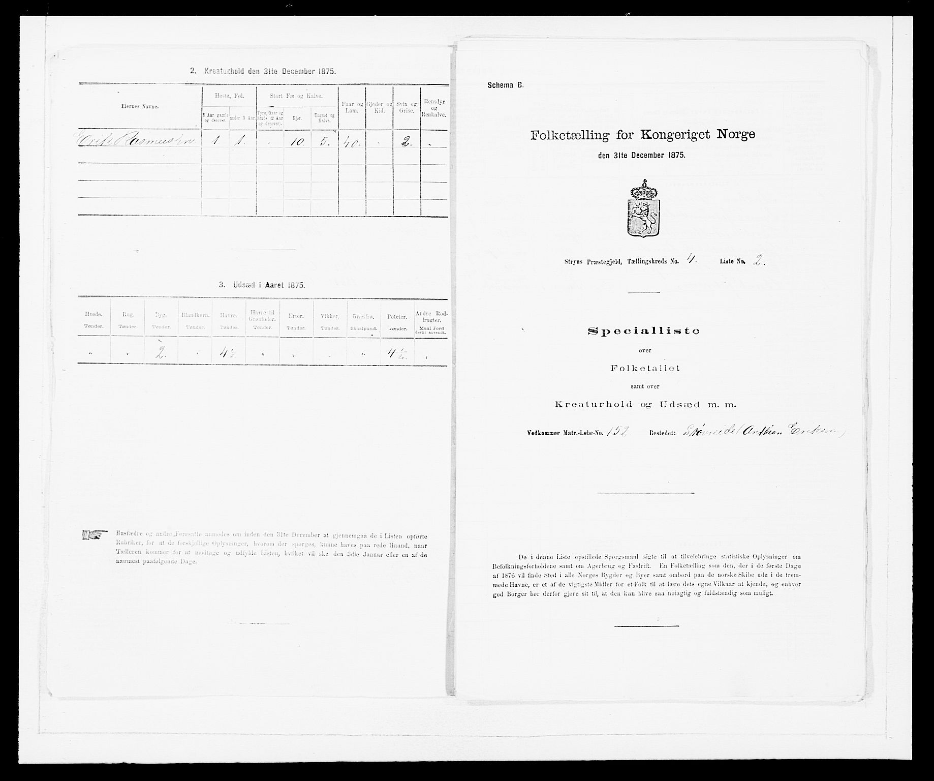 SAB, 1875 Census for 1448P Stryn, 1875, p. 237