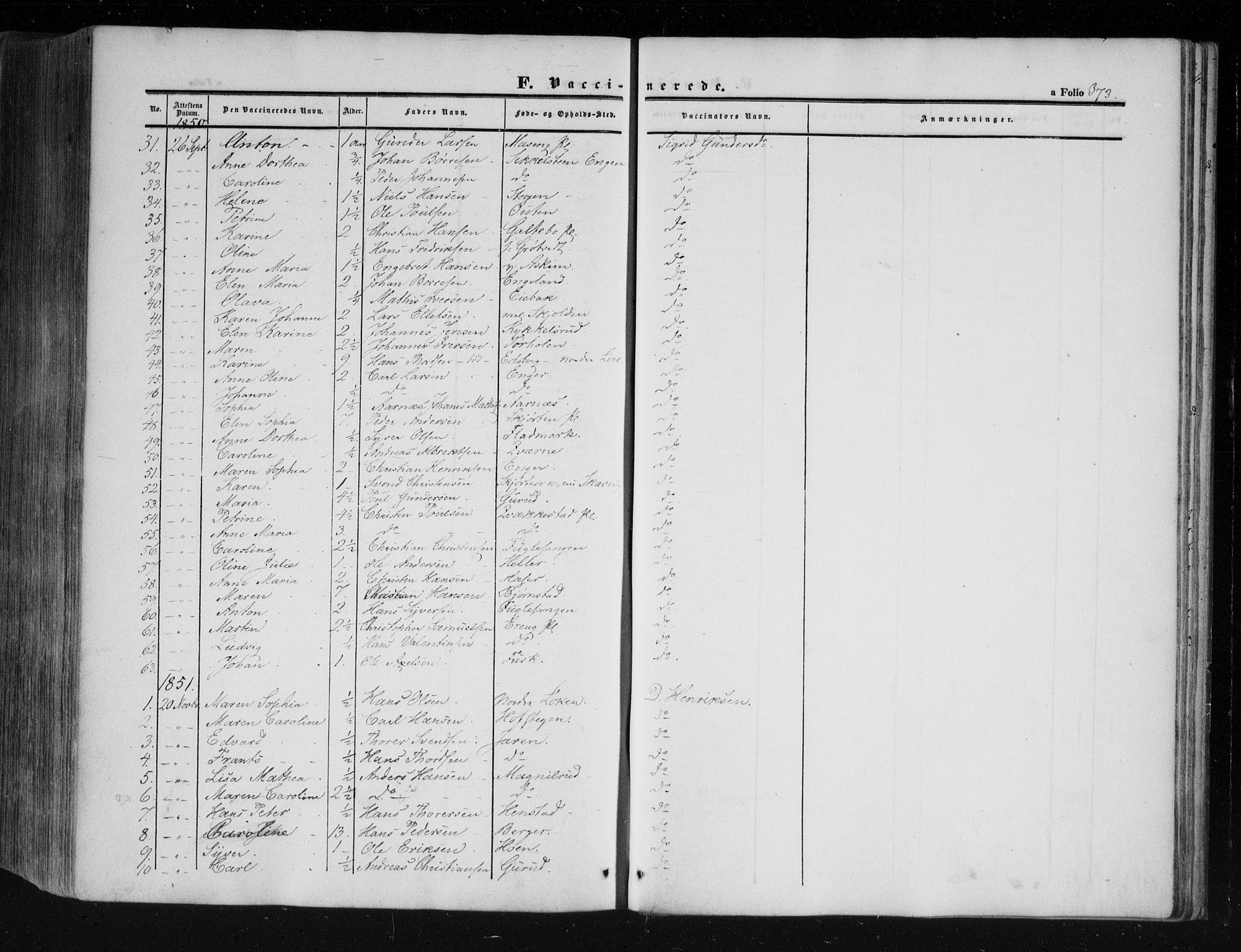 Askim prestekontor Kirkebøker, AV/SAO-A-10900/F/Fa/L0005: Parish register (official) no. 5, 1847-1879, p. 373