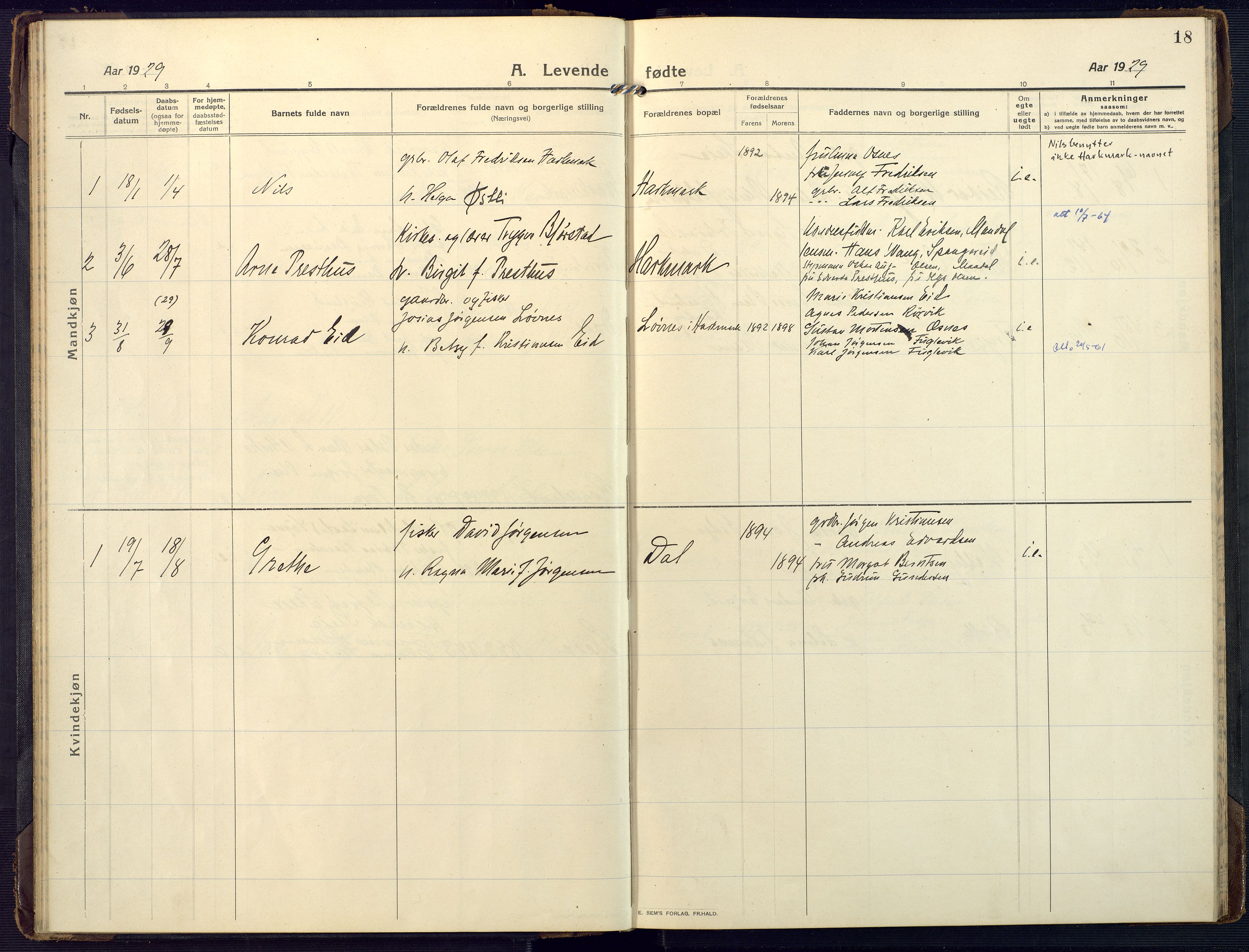 Mandal sokneprestkontor, SAK/1111-0030/F/Fa/Fab/L0003: Parish register (official) no. A 3, 1913-1933, p. 18