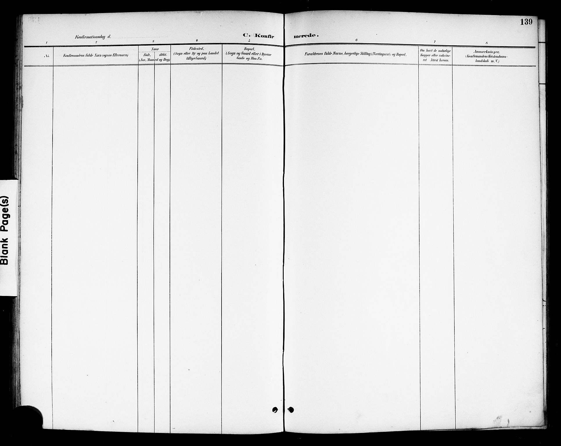 Drangedal kirkebøker, SAKO/A-258/G/Gb/L0002: Parish register (copy) no. II 2, 1895-1918, p. 139