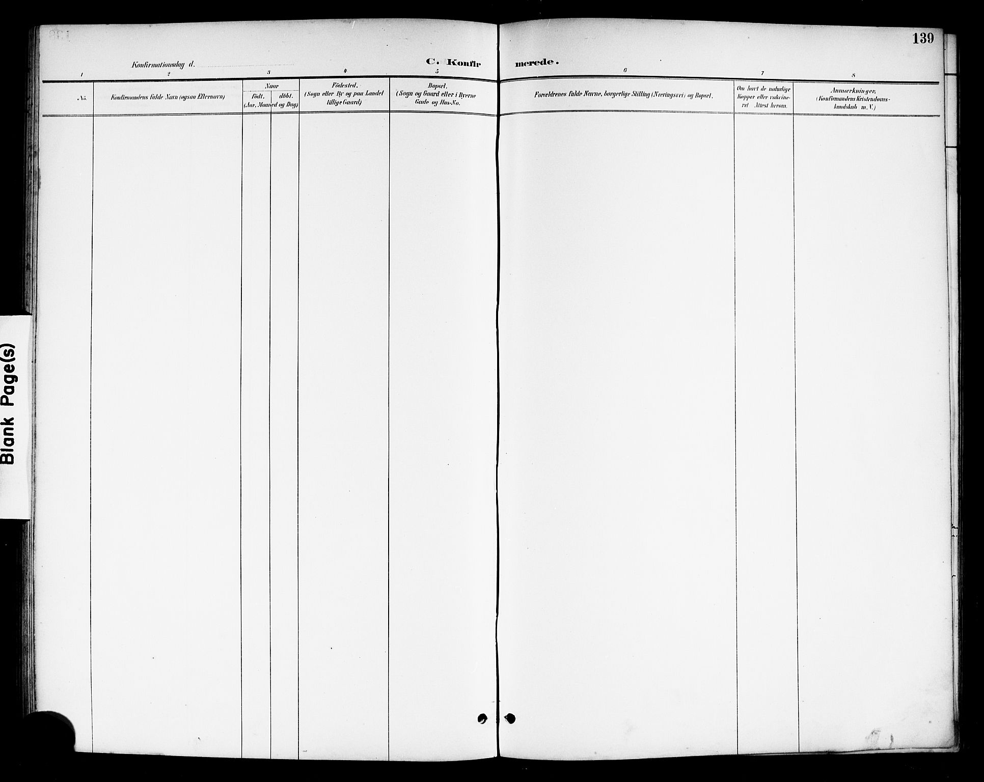 Drangedal kirkebøker, AV/SAKO-A-258/G/Gb/L0002: Parish register (copy) no. II 2, 1895-1918, p. 139