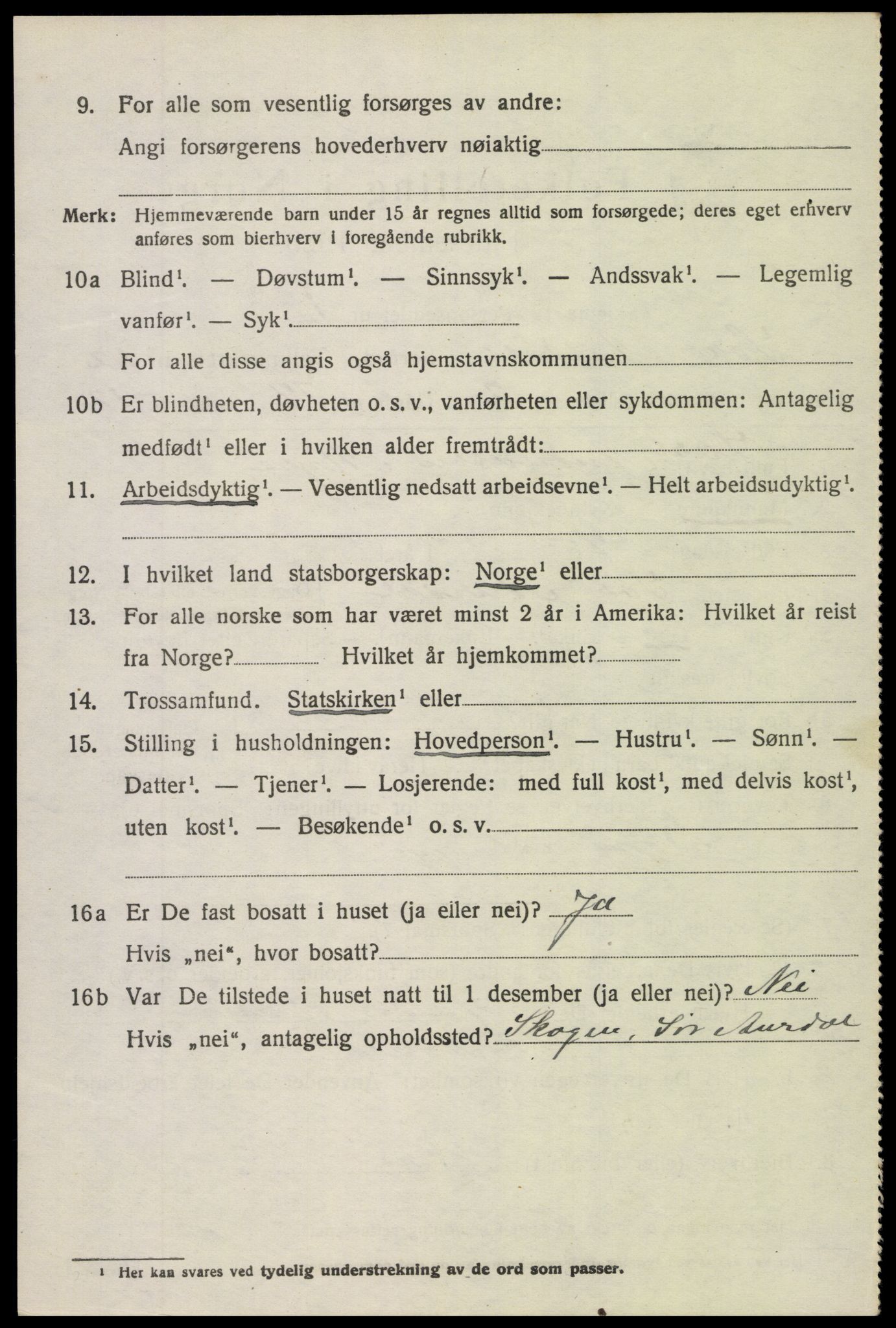 SAH, 1920 census for Sør-Aurdal, 1920, p. 6676