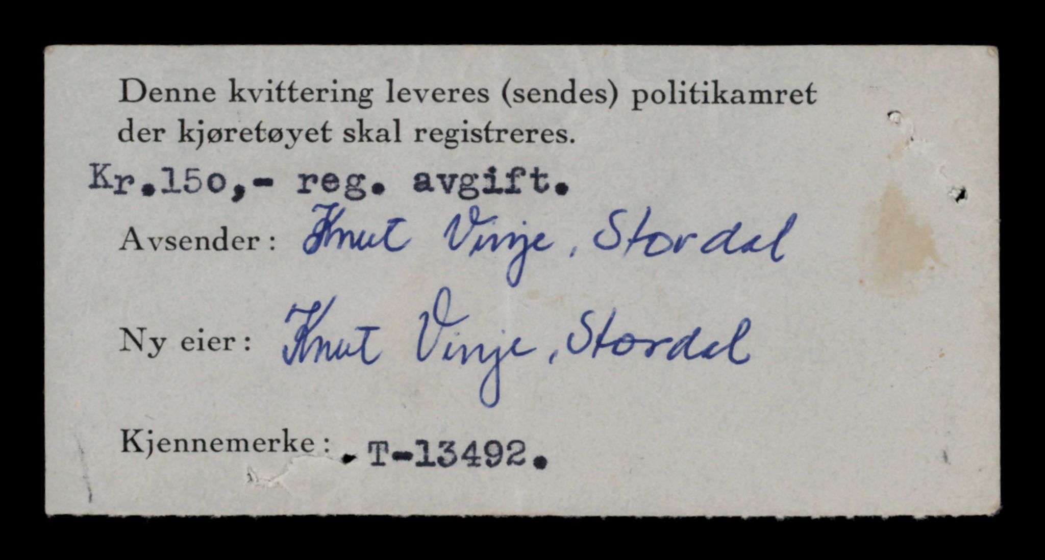 Møre og Romsdal vegkontor - Ålesund trafikkstasjon, AV/SAT-A-4099/F/Fe/L0039: Registreringskort for kjøretøy T 13361 - T 13530, 1927-1998, p. 2314