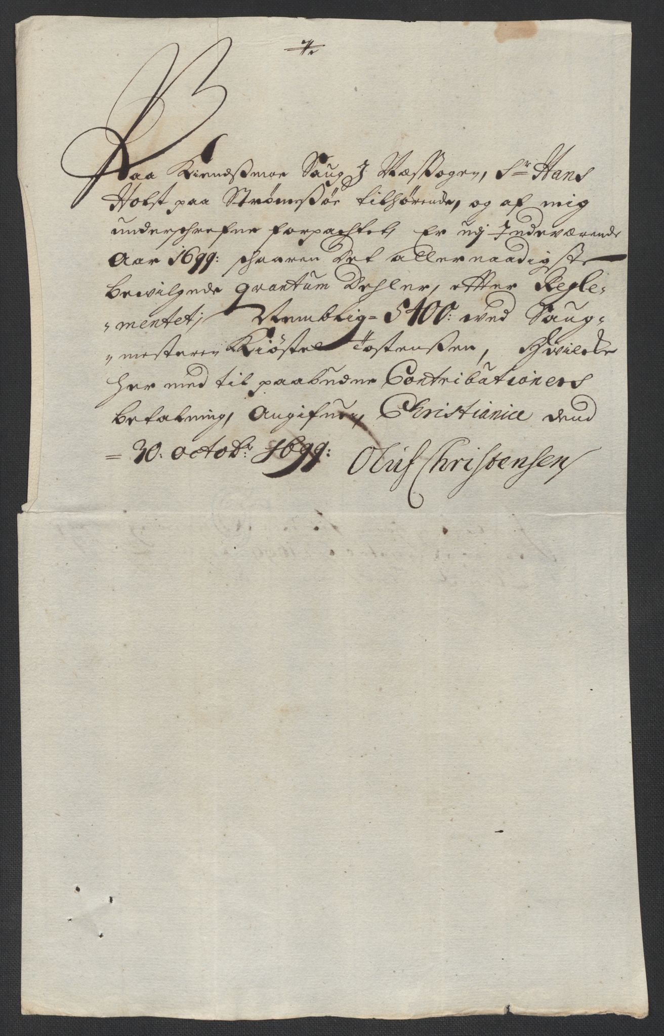 Rentekammeret inntil 1814, Reviderte regnskaper, Fogderegnskap, RA/EA-4092/R12/L0711: Fogderegnskap Øvre Romerike, 1699, p. 269