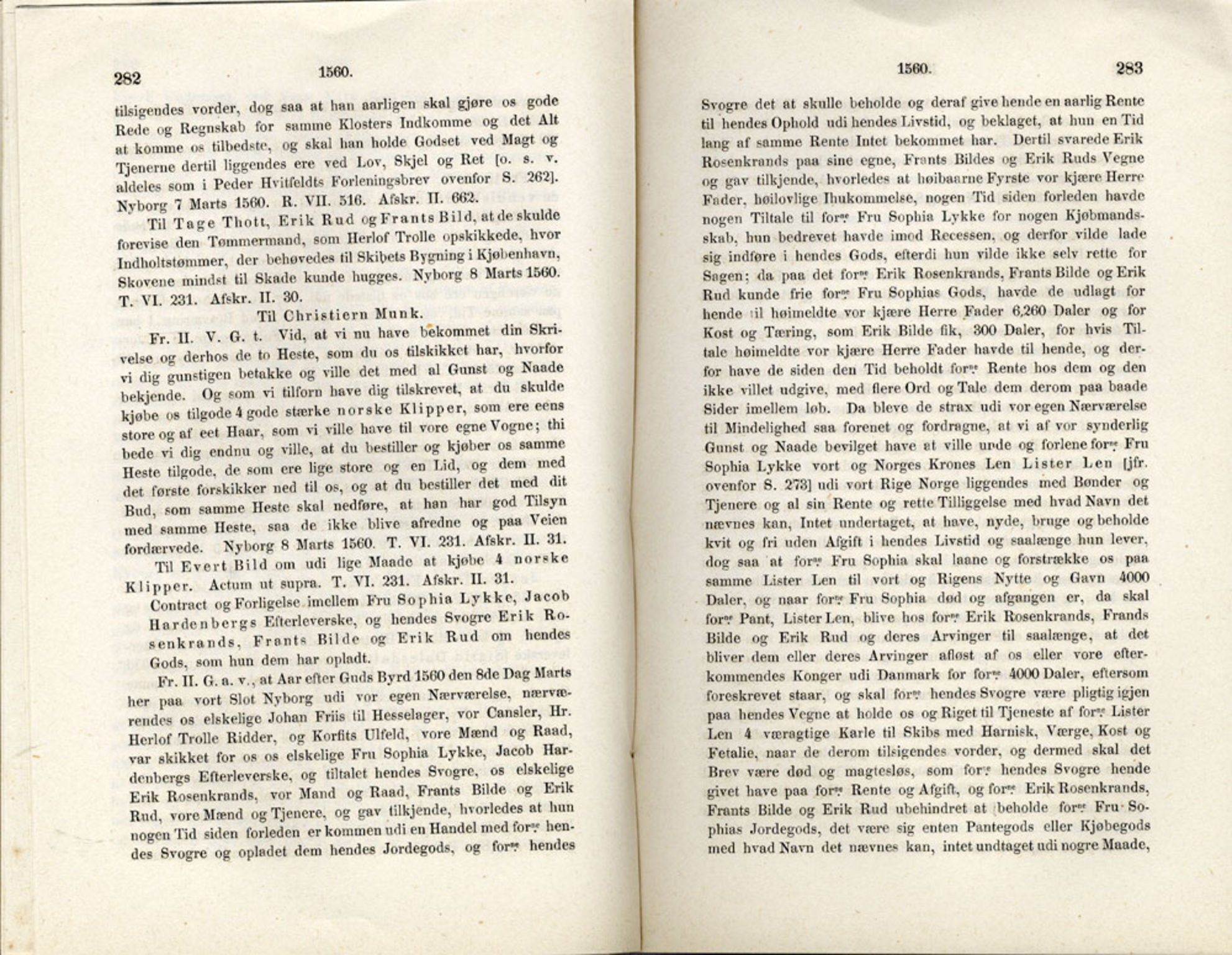 Publikasjoner utgitt av Det Norske Historiske Kildeskriftfond, PUBL/-/-/-: Norske Rigs-Registranter, bind 1, 1523-1571, p. 282-283