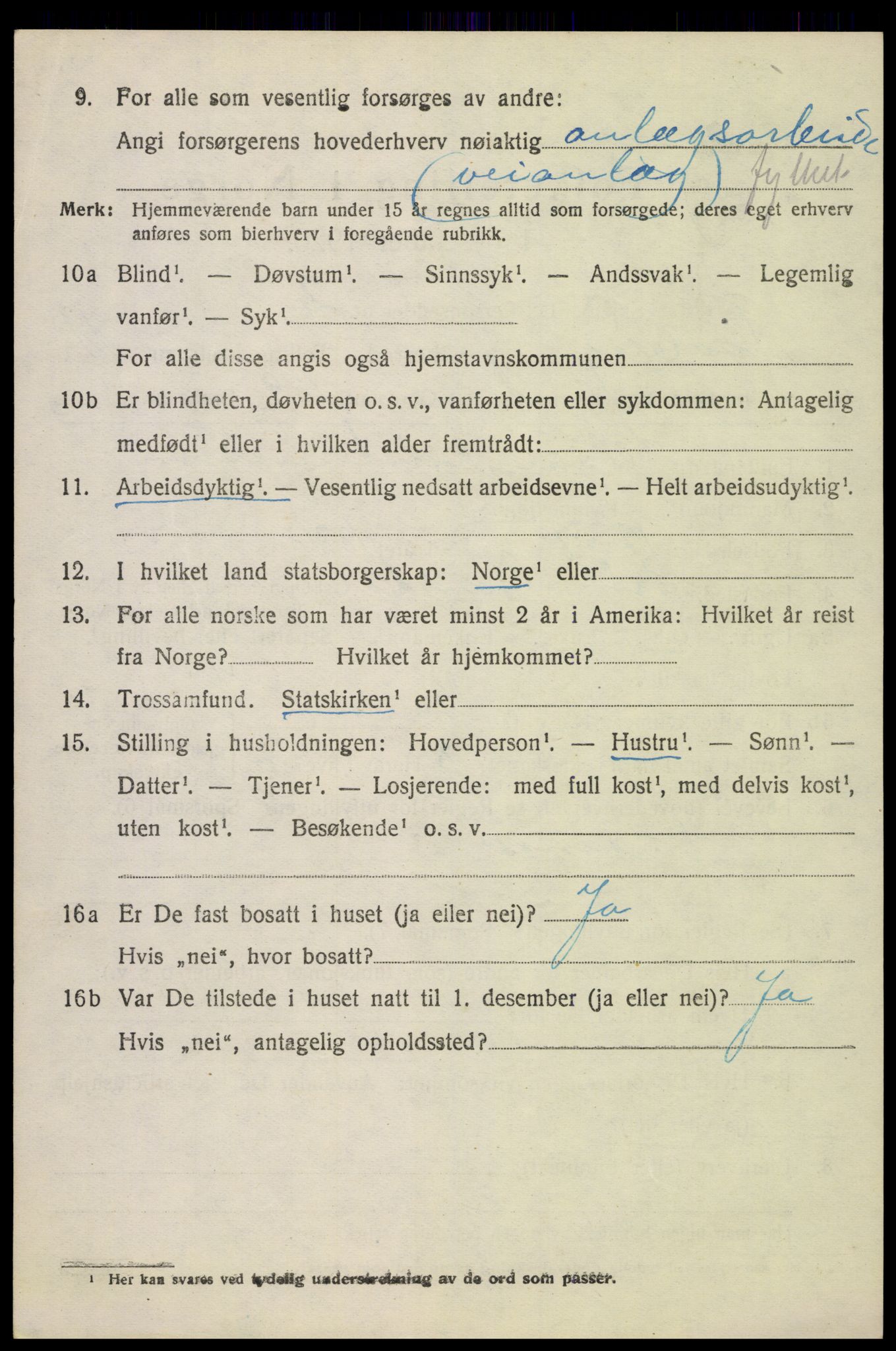 SAH, 1920 census for Fåberg, 1920, p. 11835