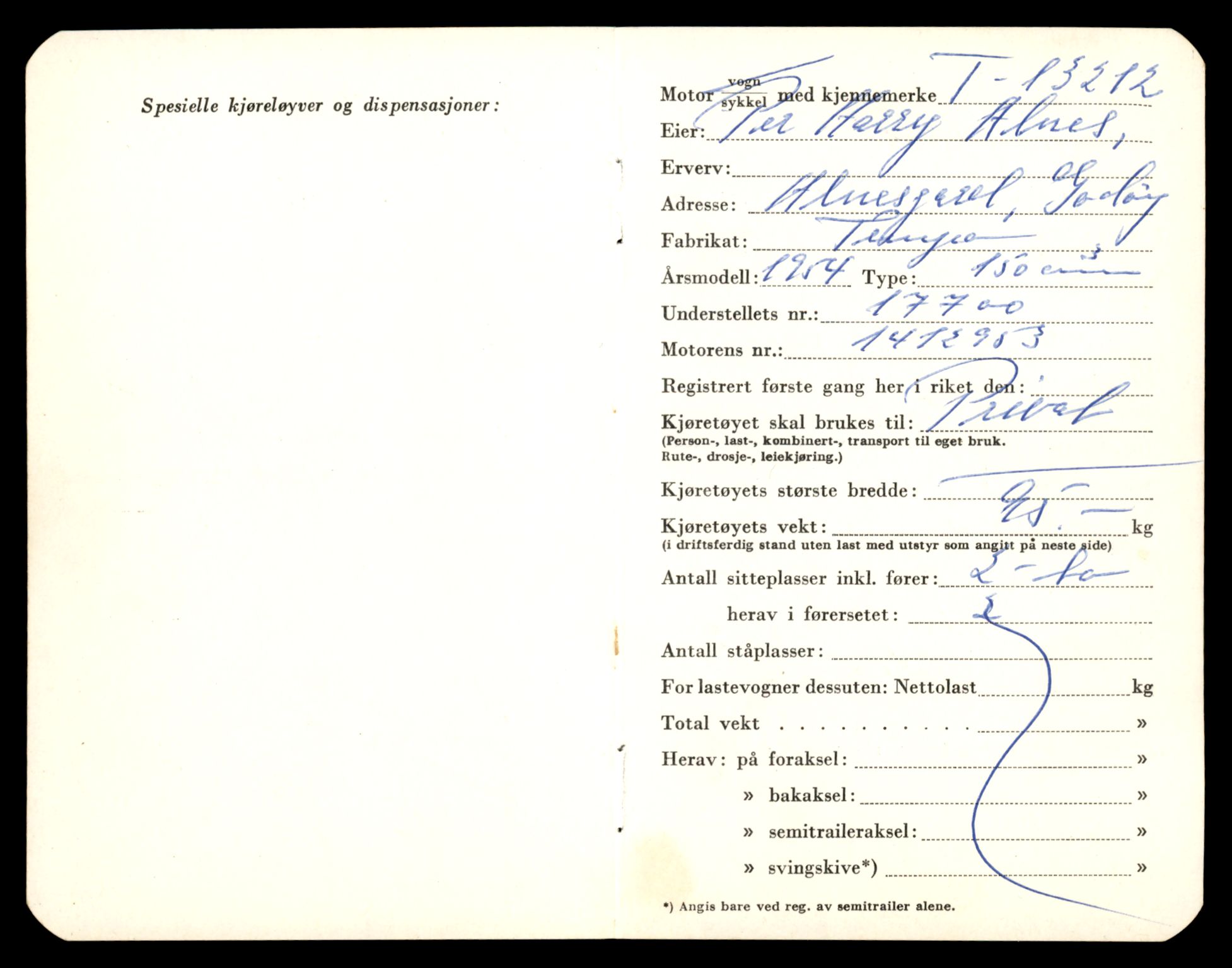 Møre og Romsdal vegkontor - Ålesund trafikkstasjon, AV/SAT-A-4099/F/Fe/L0038: Registreringskort for kjøretøy T 13180 - T 13360, 1927-1998, p. 547