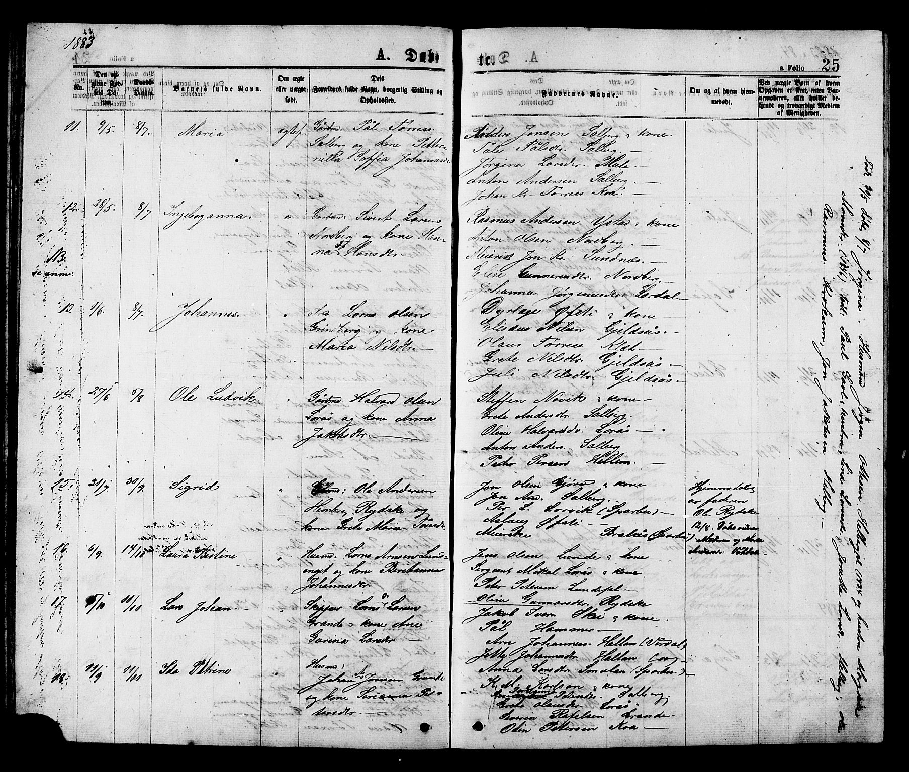 Ministerialprotokoller, klokkerbøker og fødselsregistre - Nord-Trøndelag, SAT/A-1458/731/L0311: Parish register (copy) no. 731C02, 1875-1911, p. 25
