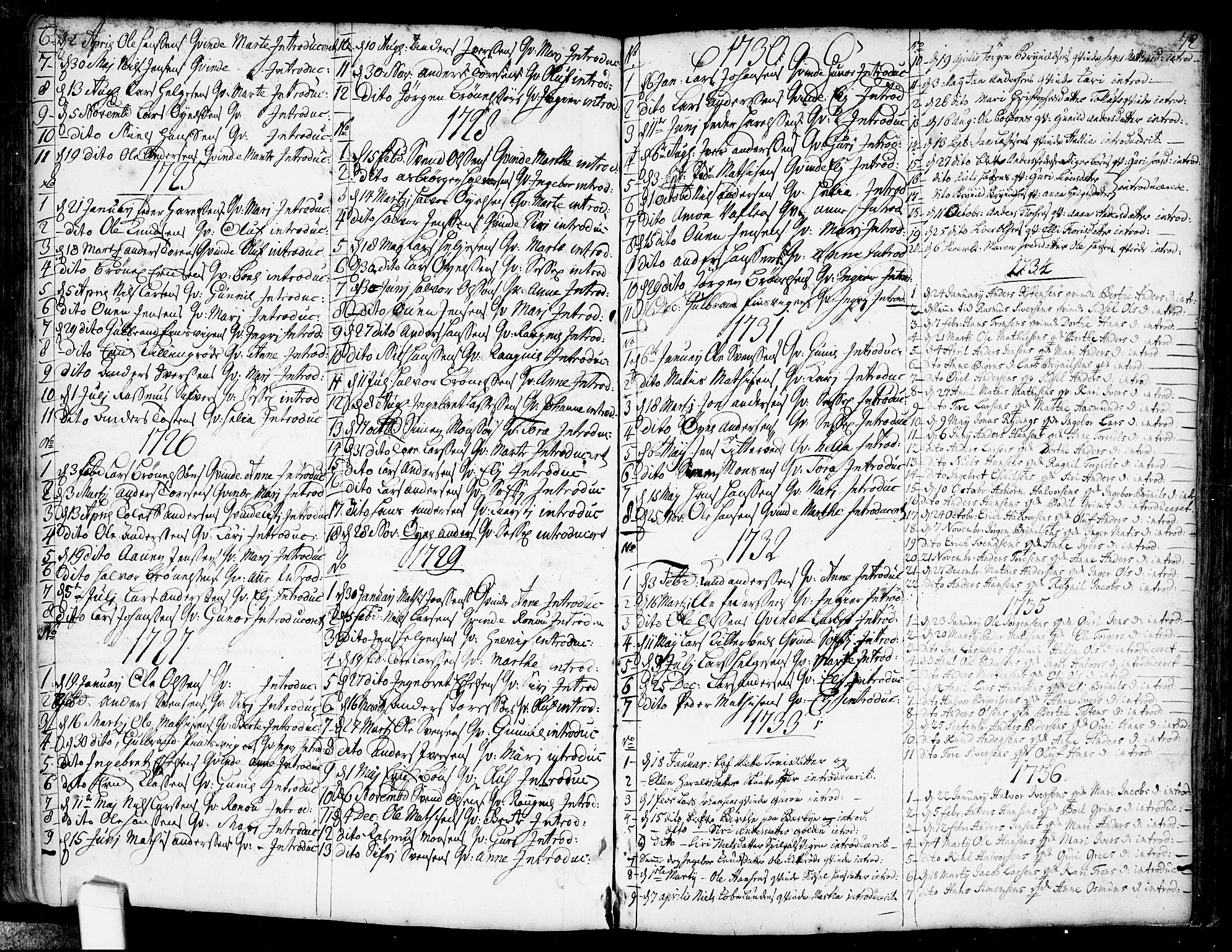 Idd prestekontor Kirkebøker, AV/SAO-A-10911/F/Fb/L0001: Parish register (official) no. II 1, 1720-1789, p. 72