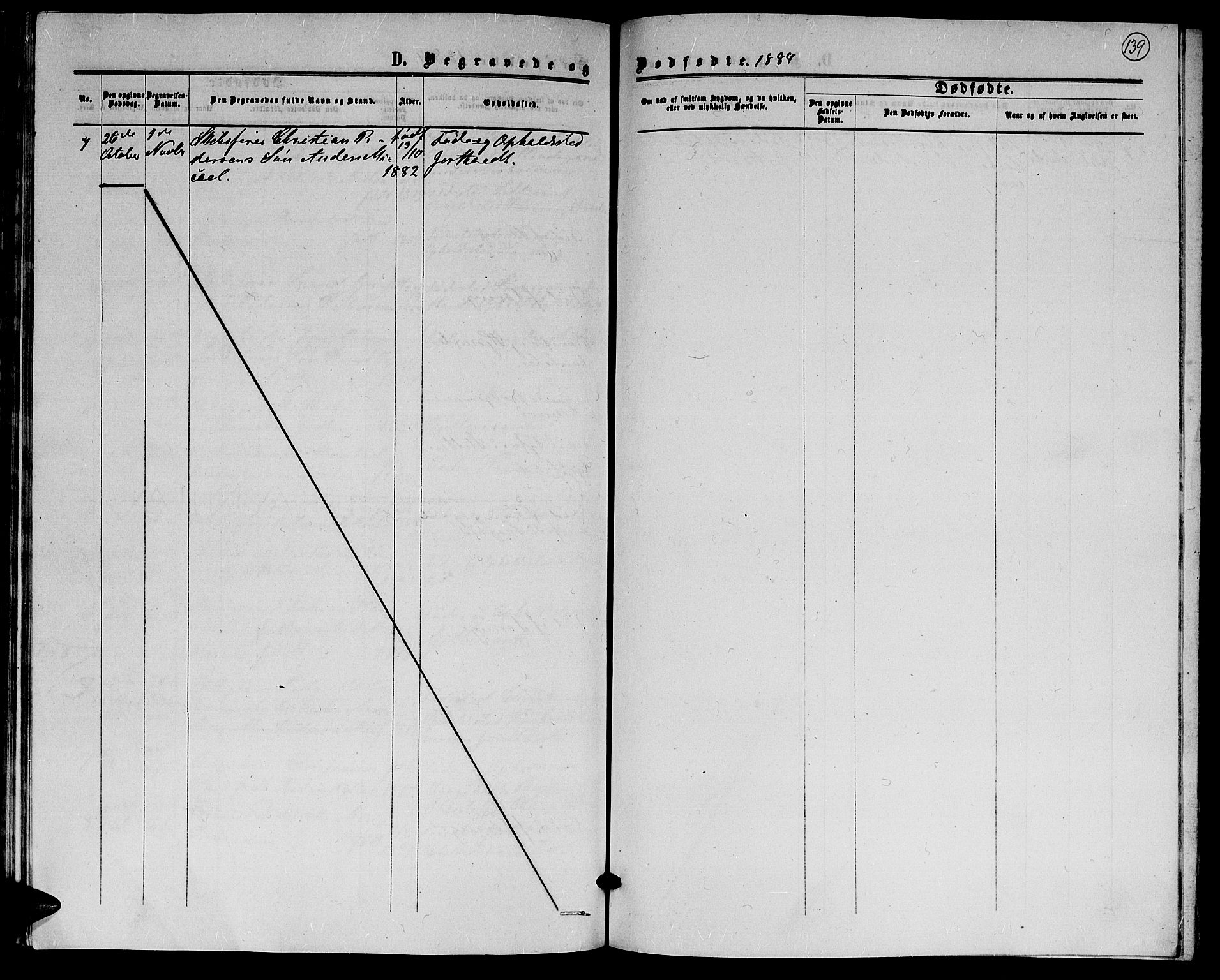 Hommedal sokneprestkontor, AV/SAK-1111-0023/F/Fb/Fba/L0003: Parish register (copy) no. B 3, 1863-1884, p. 139